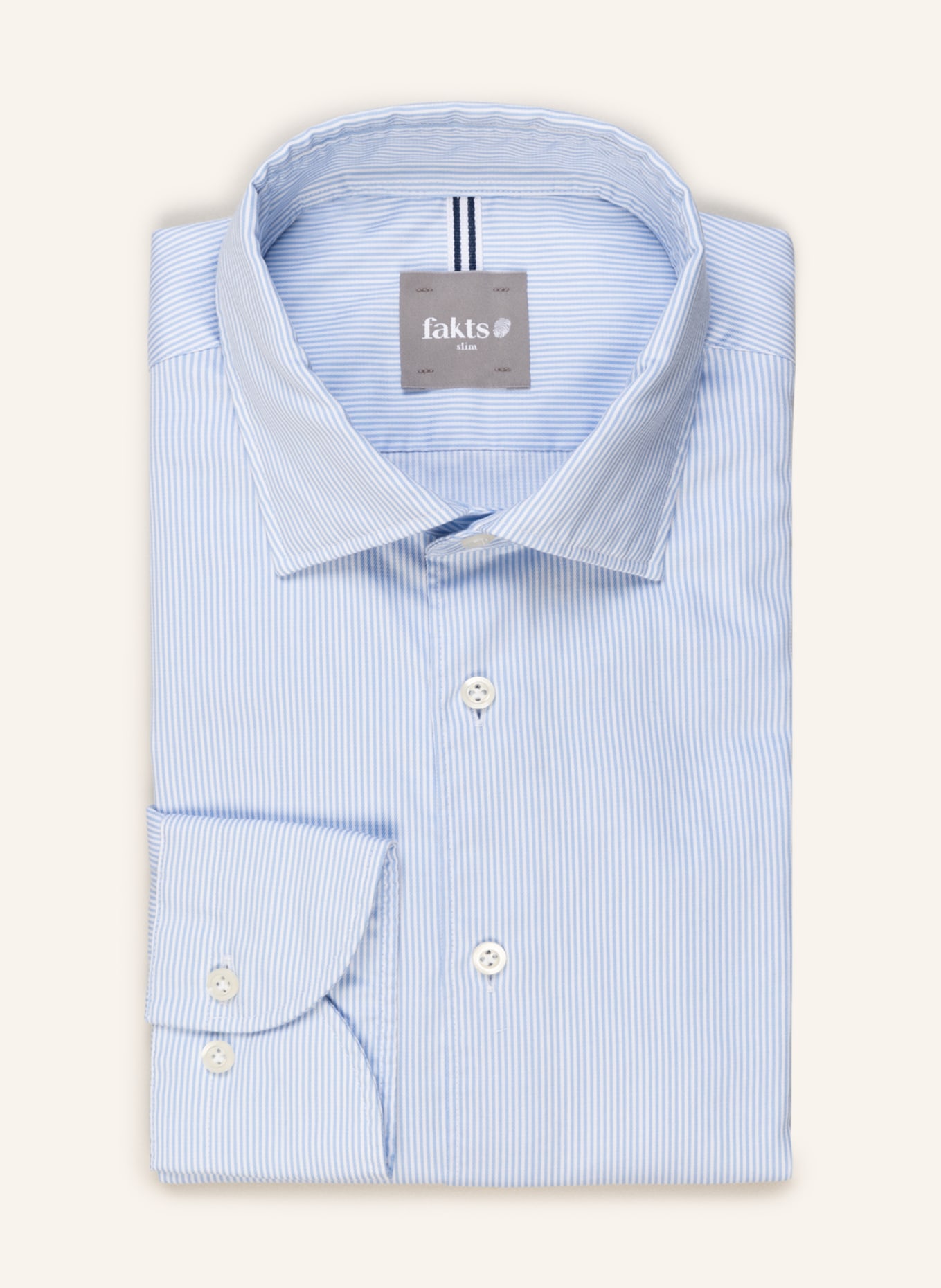 fakts Shirt slim fit , Color: LIGHT BLUE/ WHITE (Image 1)