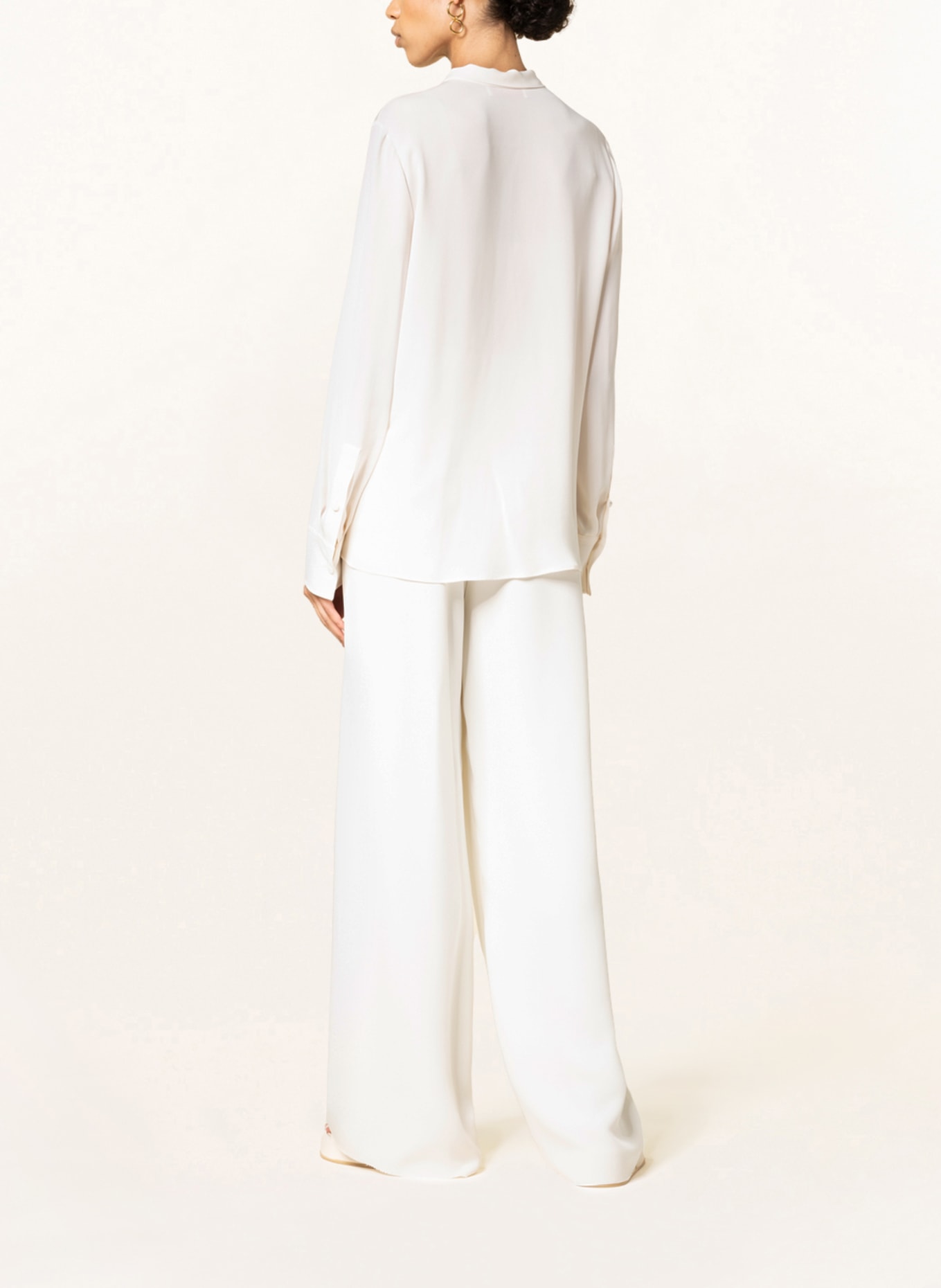 VALENTINO Bow-tie blouse in silk , Color: ECRU (Image 3)