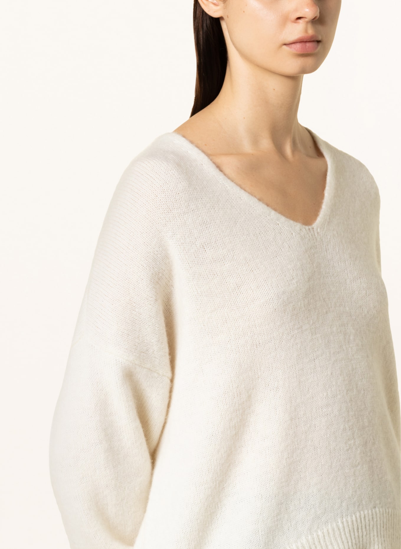 BOSS Oversized sweater FONDIANAN with alpaca, Color: CREAM (Image 4)