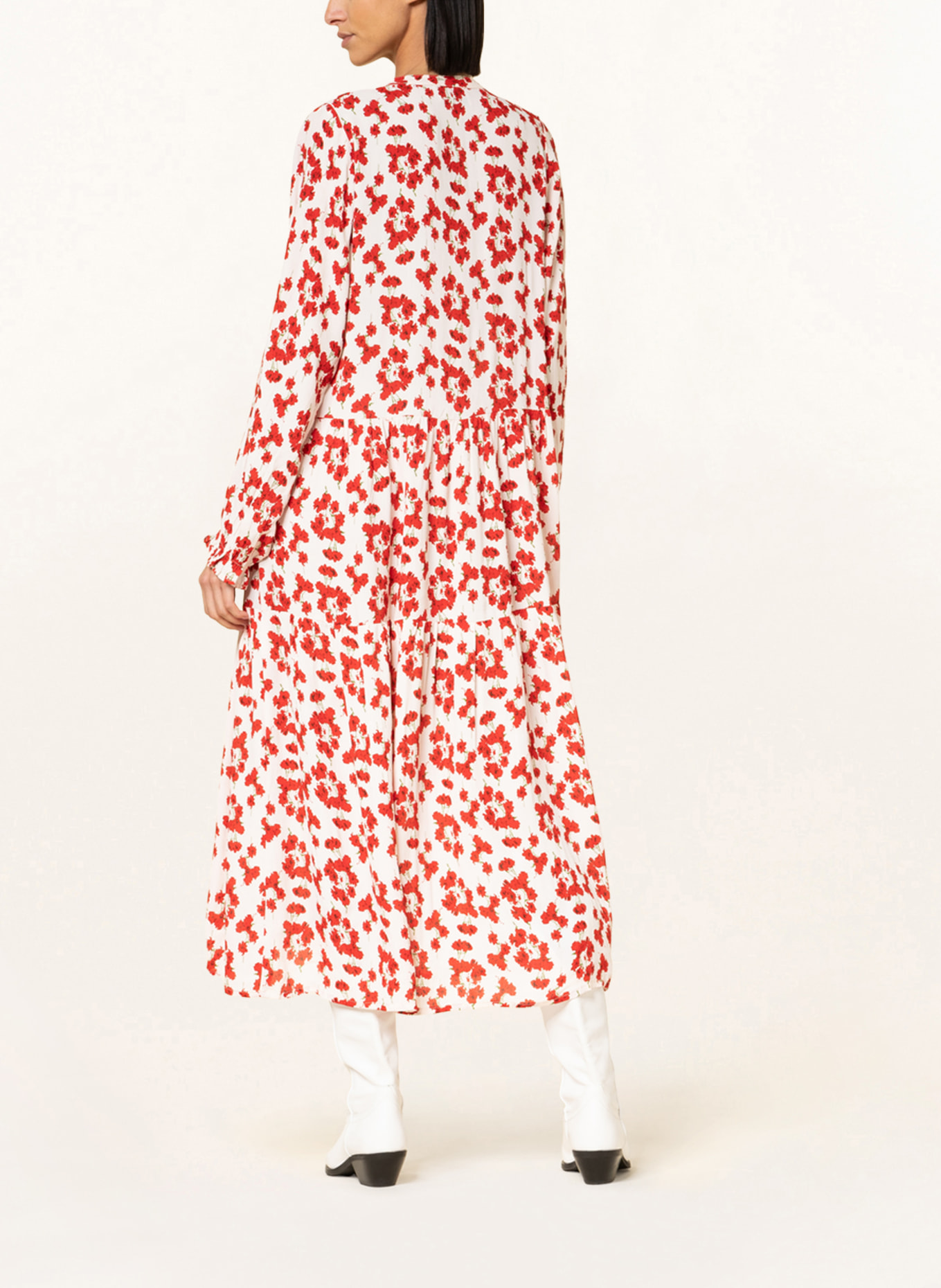NEO NOIR Kleid LAYLI, Farbe: WEISS/ ROT/ GRÜN (Bild 3)