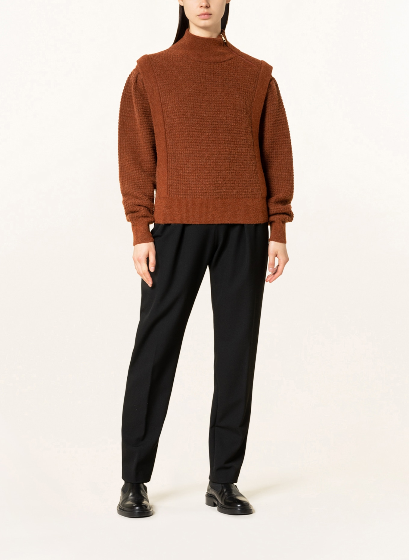 BOSS Sweater FARMENIA with alpaca, Color: BROWN (Image 2)