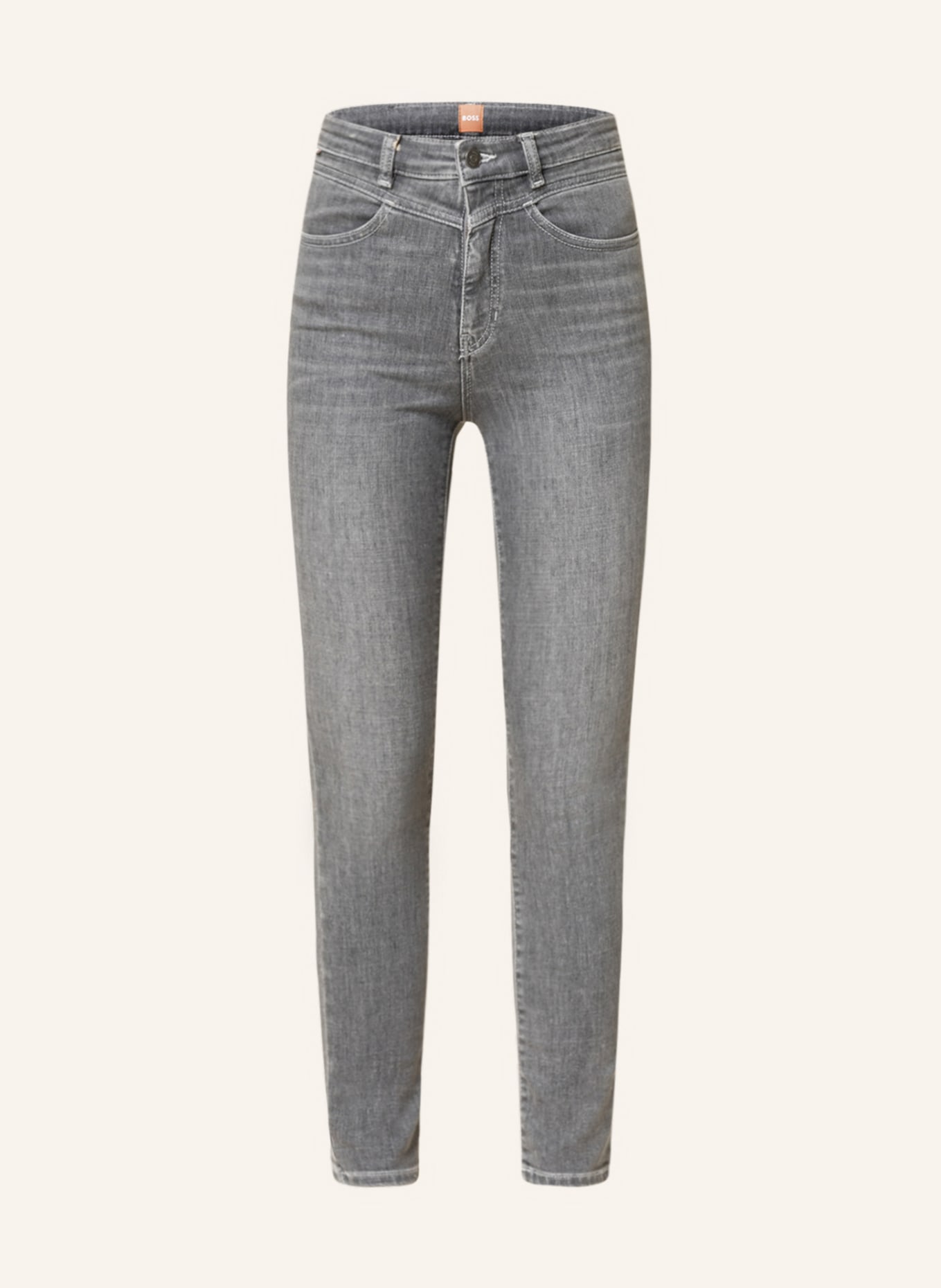 BOSS Skinny Jeans SKINNY CROP 4.0, Farbe: 039 MEDIUM GREY (Bild 1)