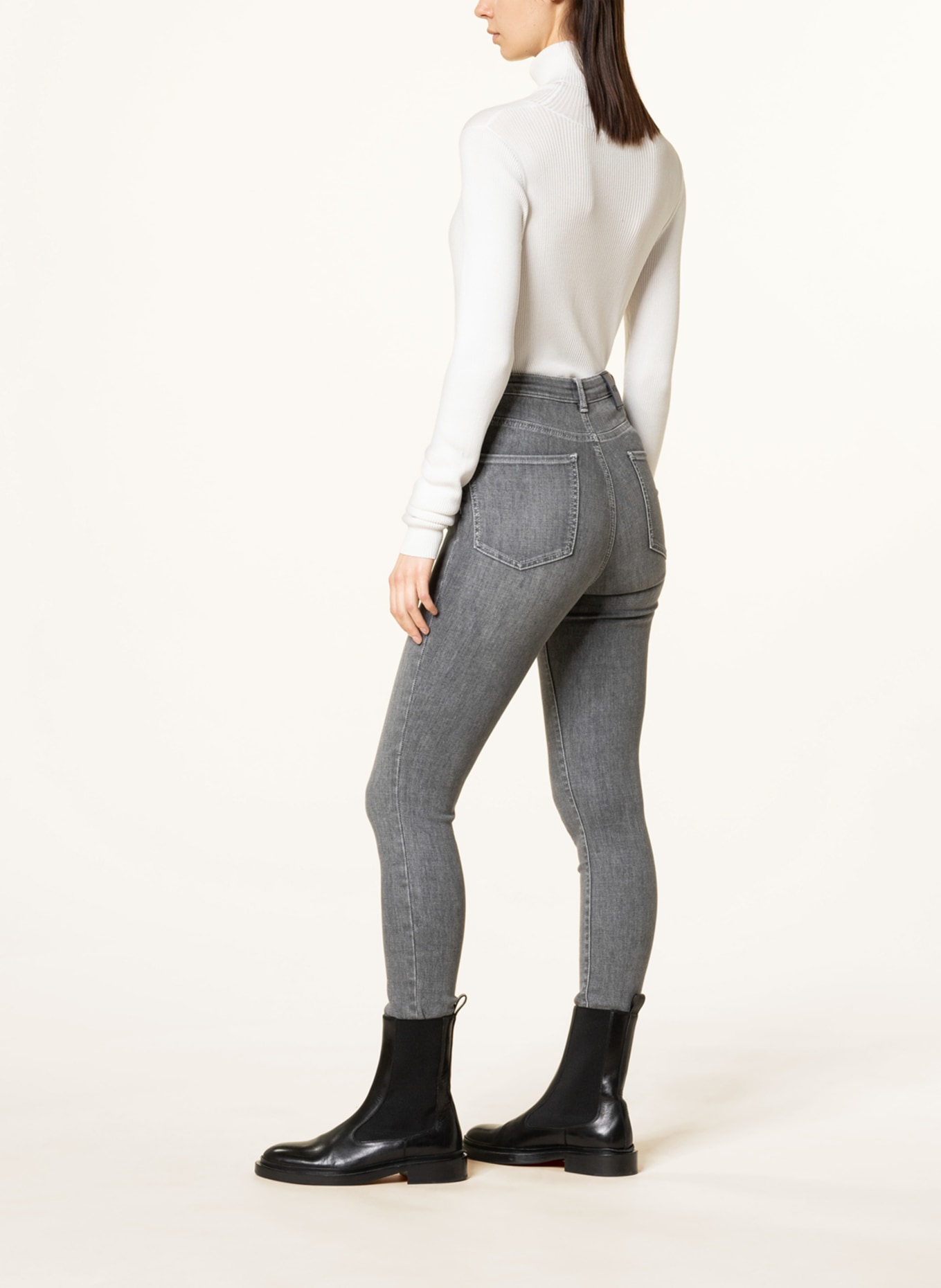 BOSS Skinny jeans SKINNY CROP 4.0, Color: 039 MEDIUM GREY (Image 4)