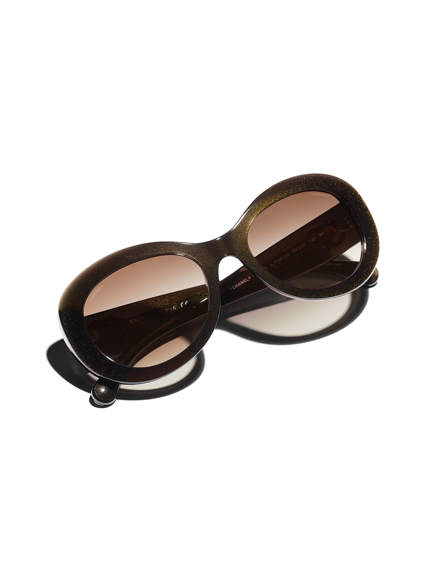 CHANEL Round sunglasses, Color: 1706S5 - DARK BROWN/ BROWN GRADIENT (Image 3)