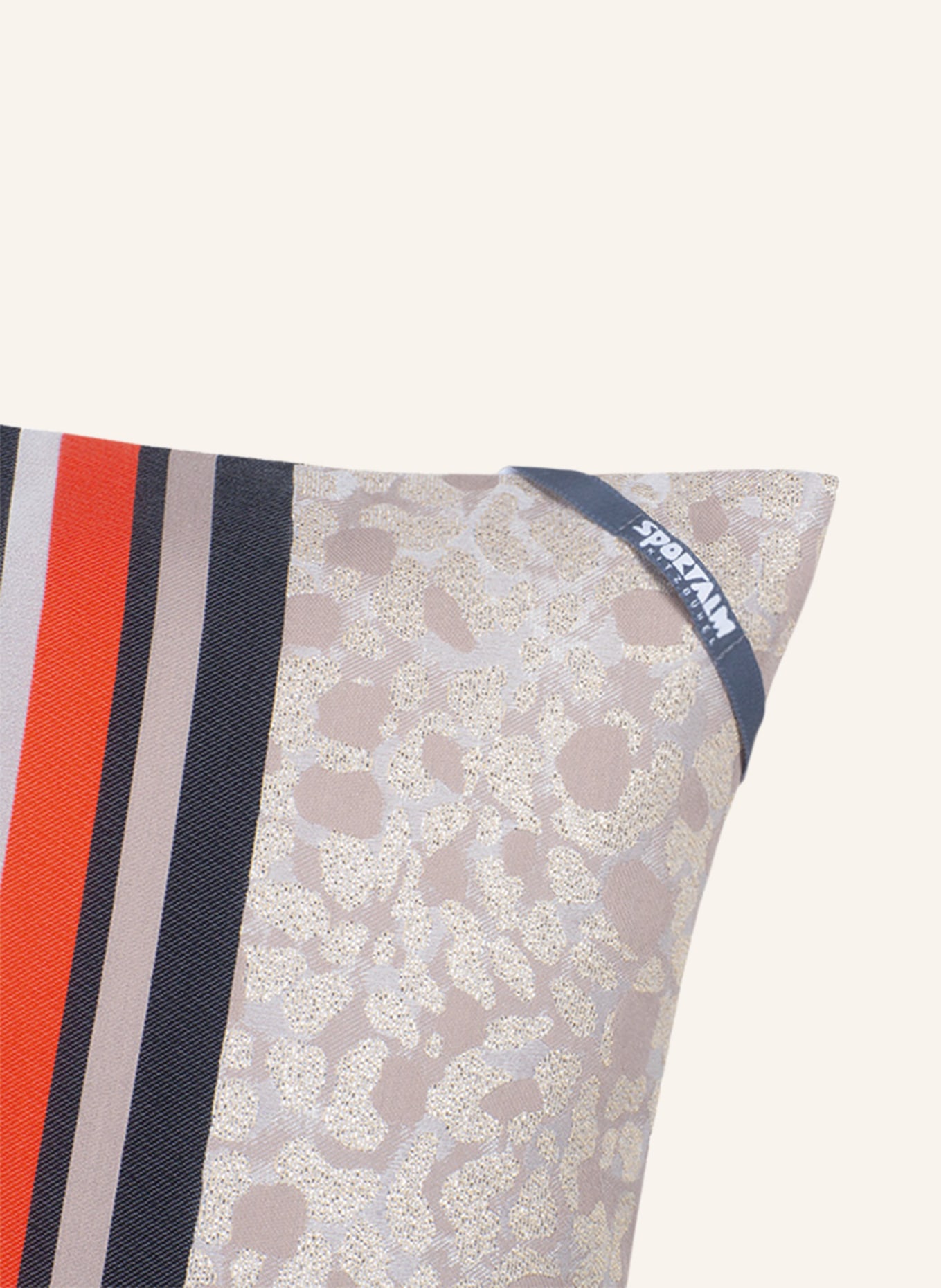 SPORTALM Decorative cushion cover SAVAGE, Color: BEIGE/ ECRU/ SILVER (Image 2)