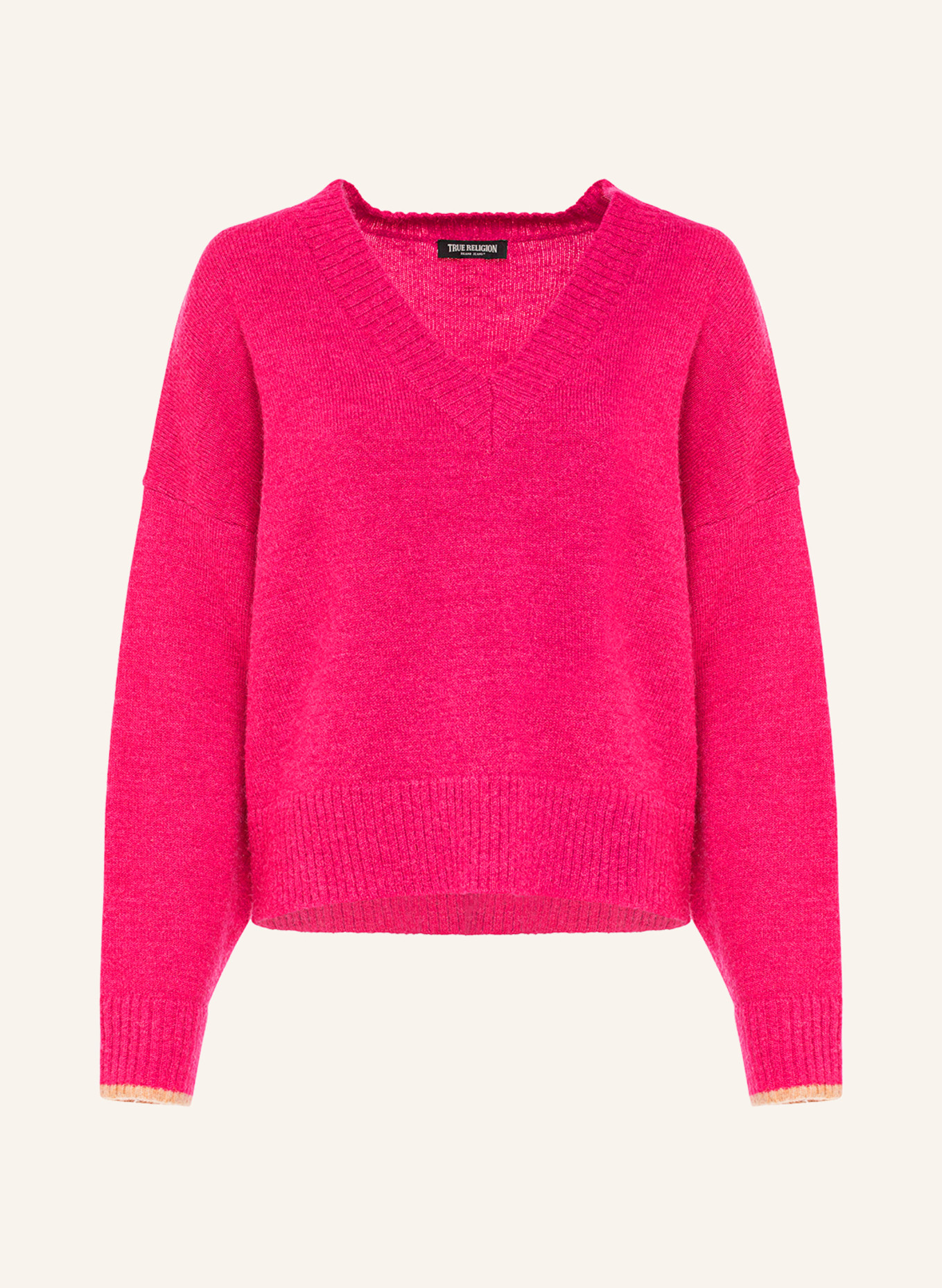 TRUE RELIGION Sweater, Color: PINK (Image 1)
