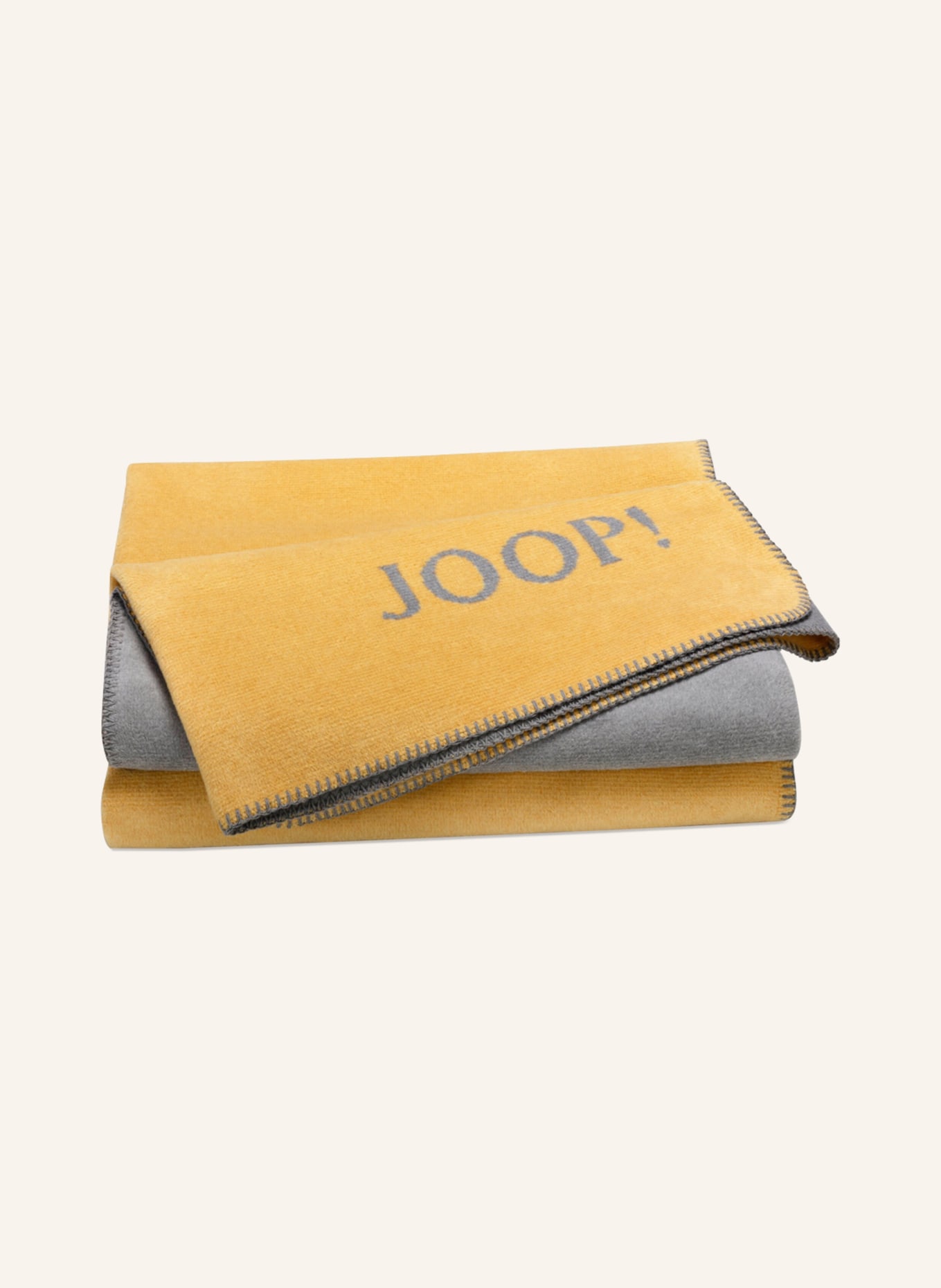 JOOP! Throw, Color: YELLOW/ LIGHT GRAY (Image 1)