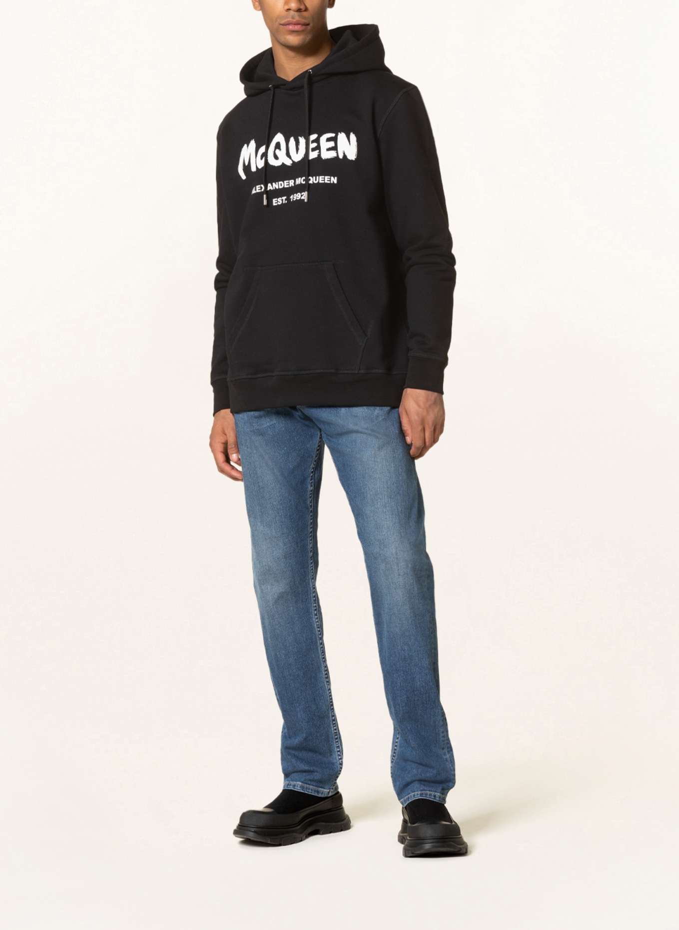 Alexander McQUEEN Oversized hoodie , Color: BLACK (Image 2)