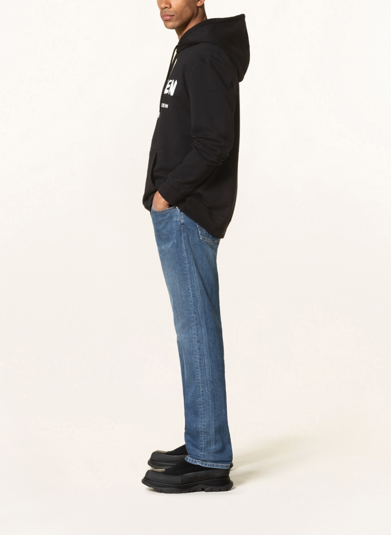 Alexander McQUEEN Oversized hoodie , Color: BLACK (Image 4)