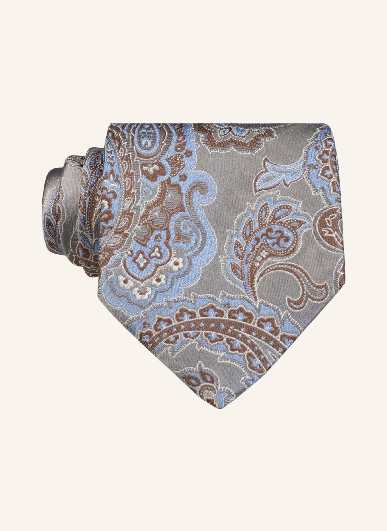 ETON Tie, Color: GRAY/ BLUE/ BROWN (Image 1)