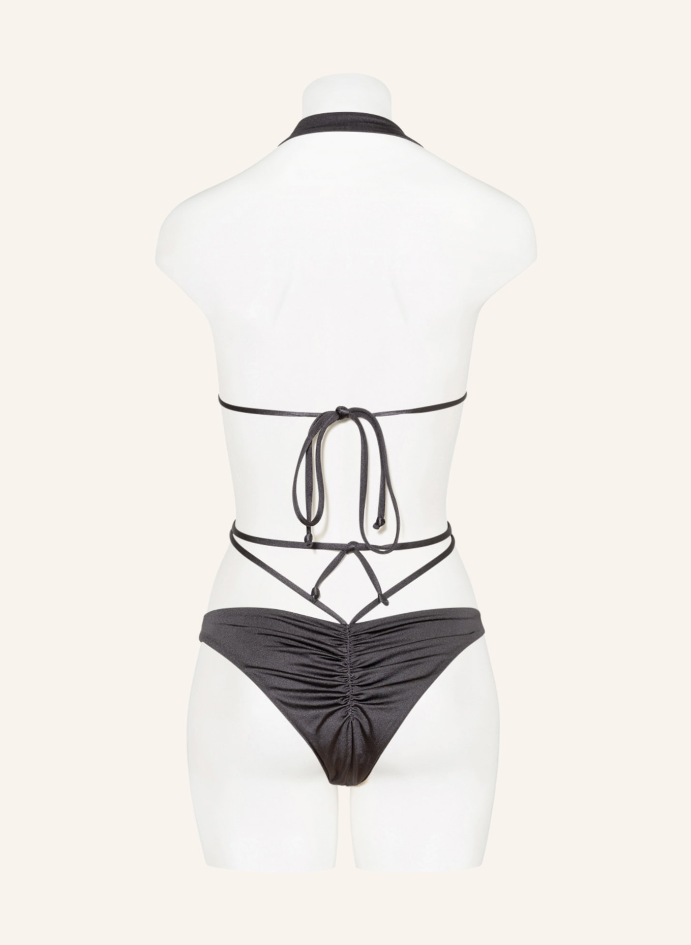espadrij l'originale Triangle bikini top CLAIR, Color: DARK GRAY (Image 3)