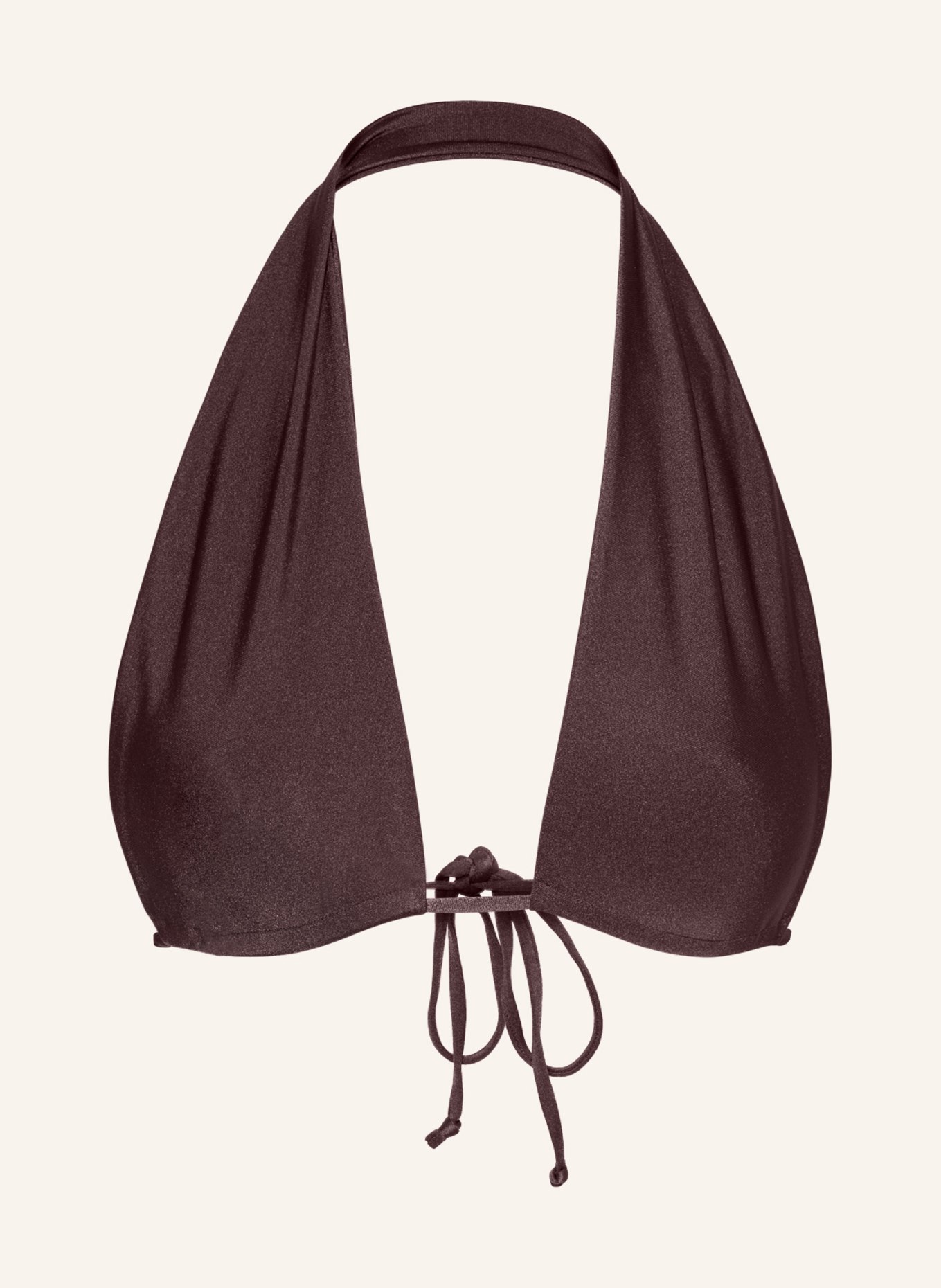 espadrij l'originale Triangel-Bikini-Top CLAIR, Farbe: DUNKELBRAUN (Bild 1)
