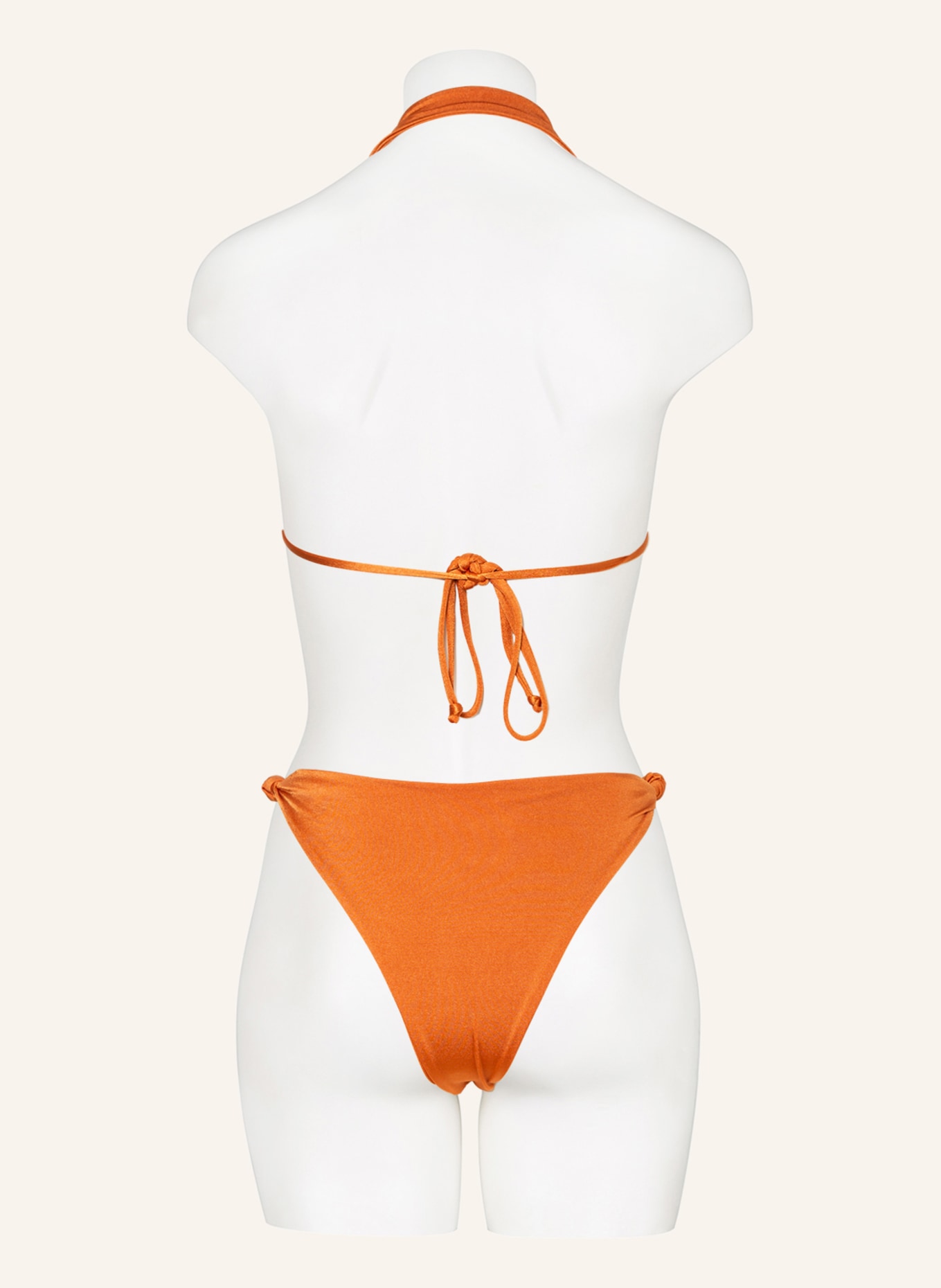 espadrij l'originale Brazilian bikini bottoms COCO, Color: DARK ORANGE (Image 3)