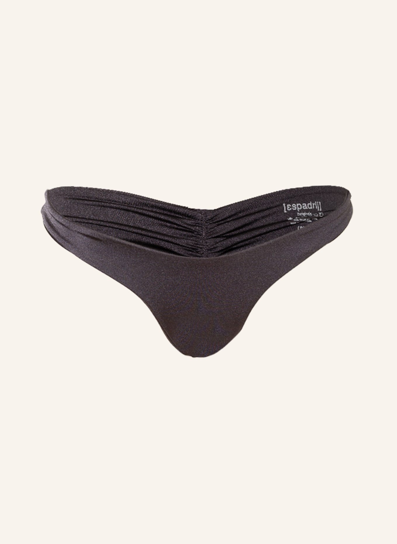 espadrij l'originale Brazilian bikini bottoms CLAIR, Color: DARK GRAY (Image 1)
