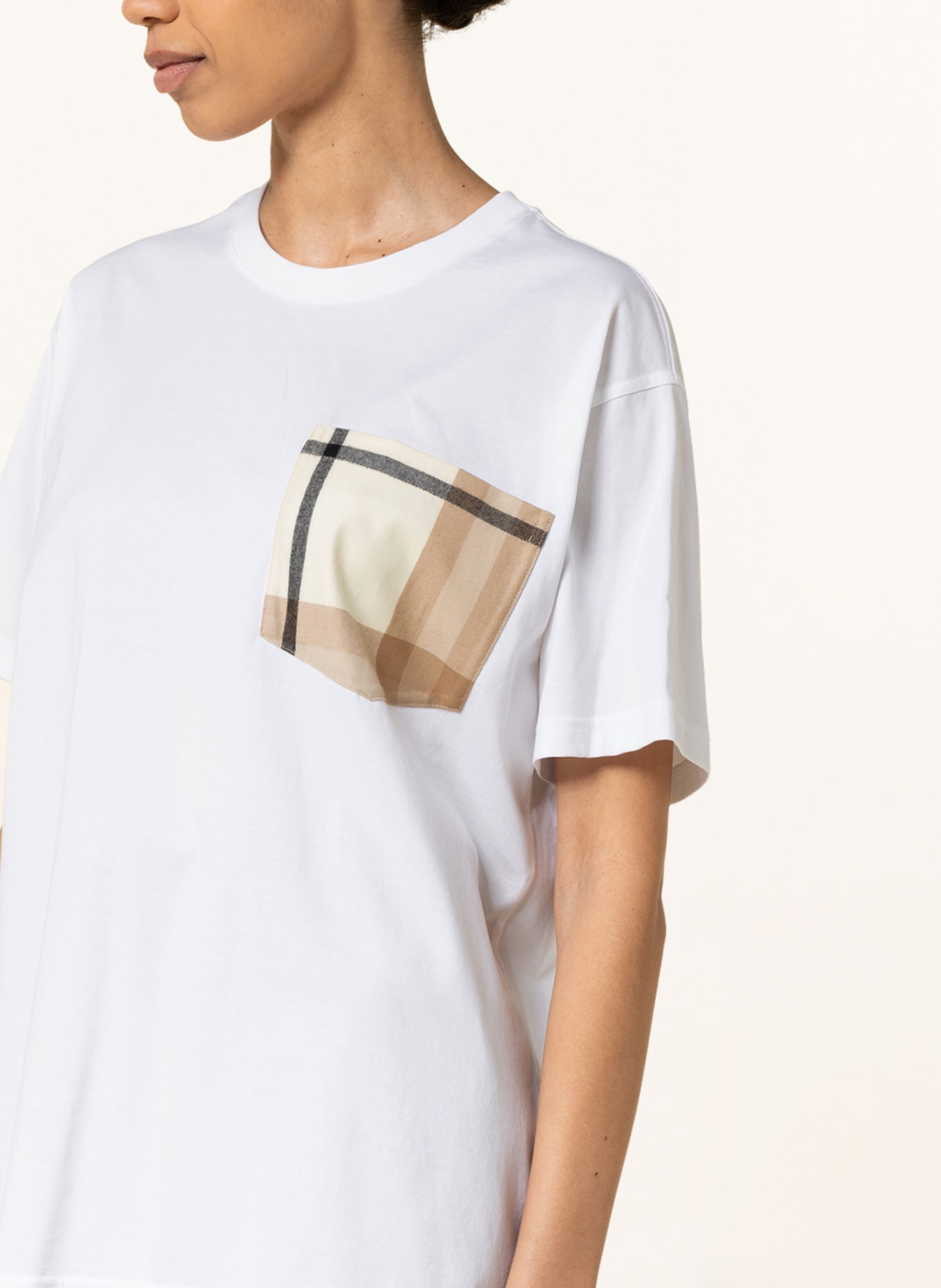 BURBERRY T-shirt CARRICK, Color: WHITE (Image 4)