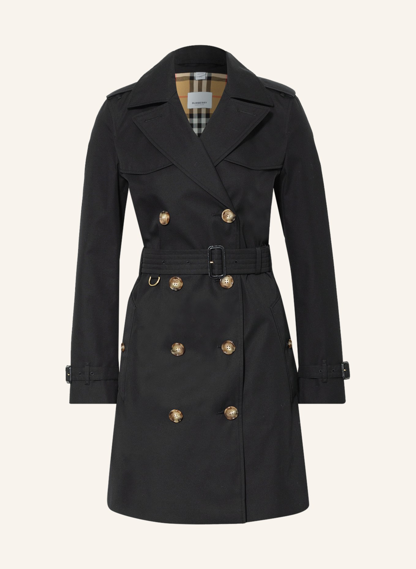 BURBERRY Trench coat ISLINGTON, Color: BLACK (Image 1)