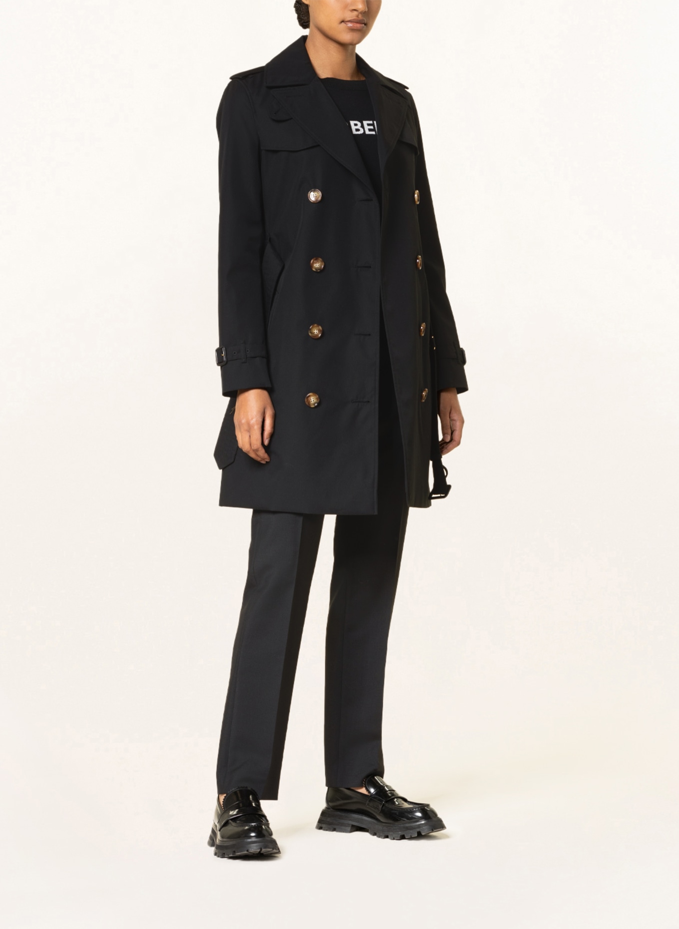 BURBERRY Trench coat ISLINGTON, Color: BLACK (Image 2)