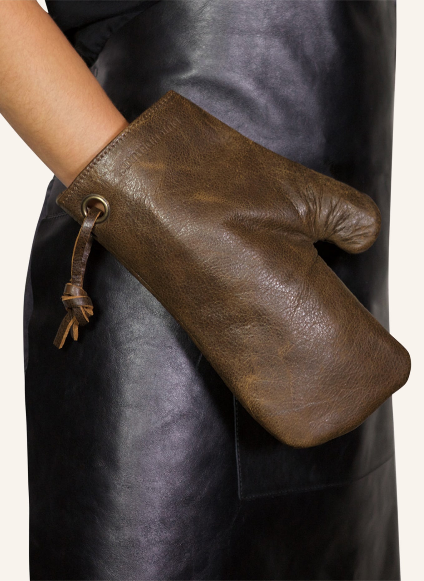 DUTCHDELUXES Ofenhandschuh: DUNKELBRAUN