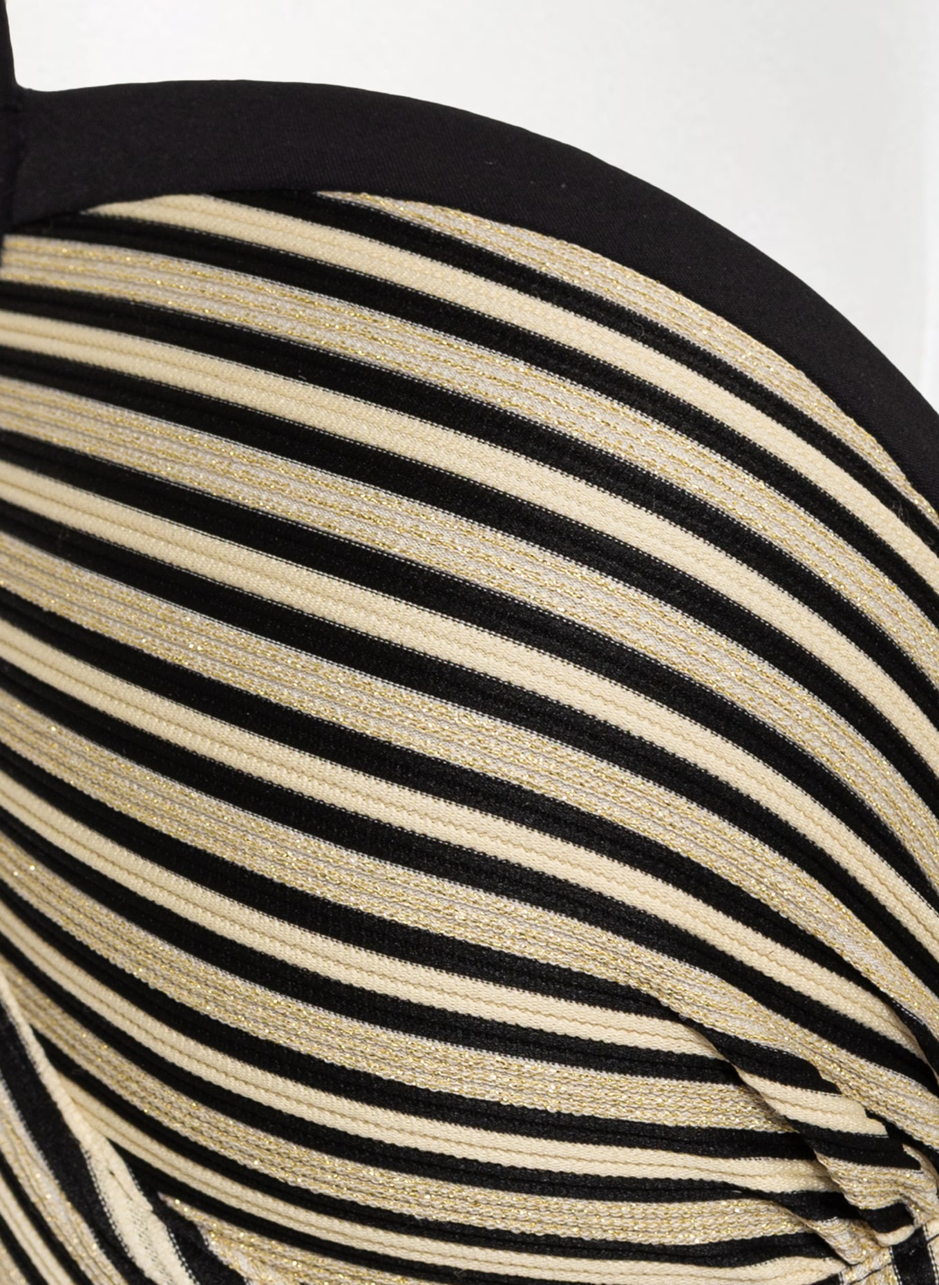 MARYAN MEHLHORN Underwired bikini top PIRATES with glitter thread , Color: BLACK/ CREAM/ ECRU (Image 5)
