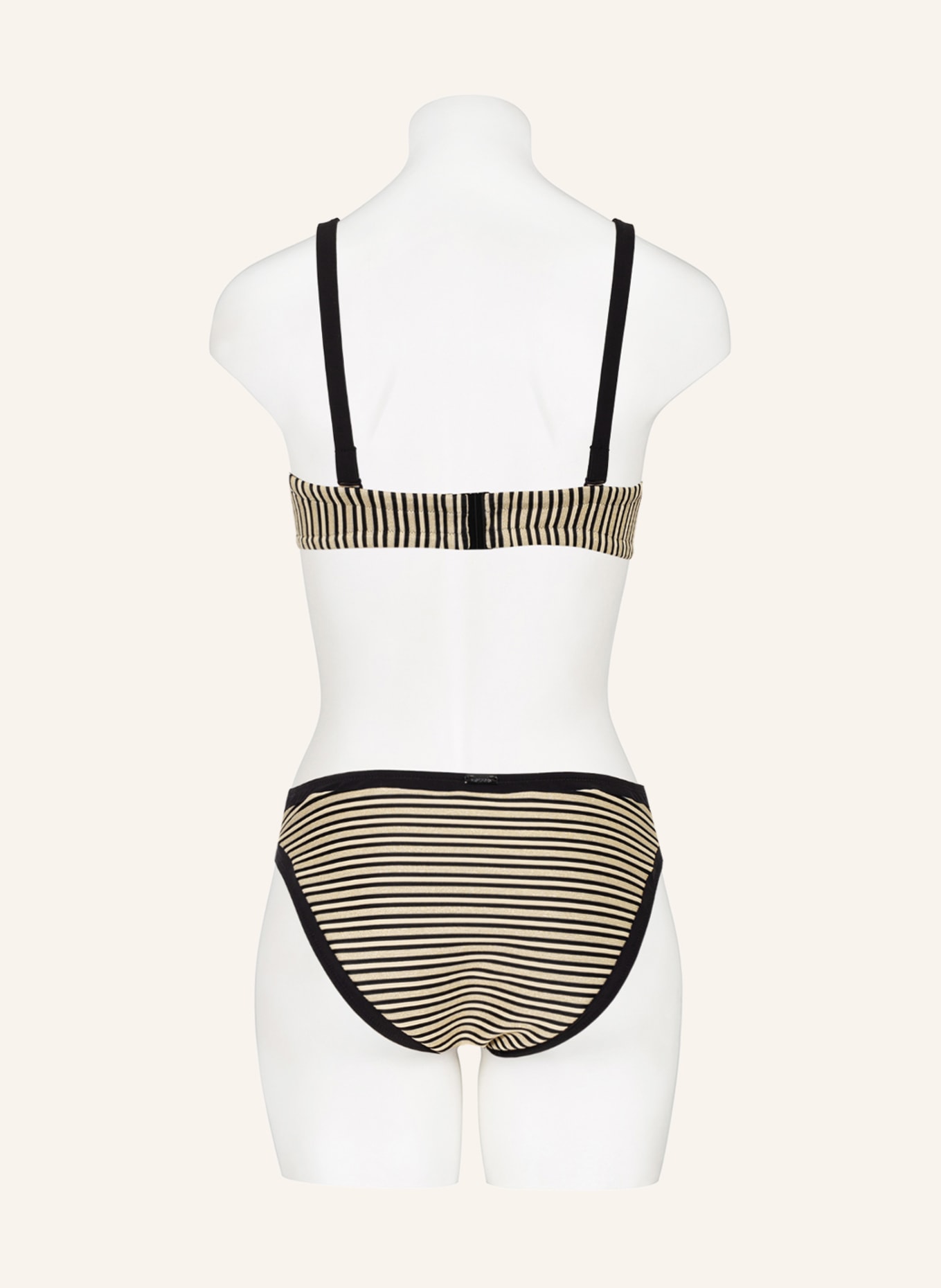 MARYAN MEHLHORN Basic bikini bottoms PIRATES with glitter thread, Color: BLACK/ CREAM/ ECRU (Image 3)
