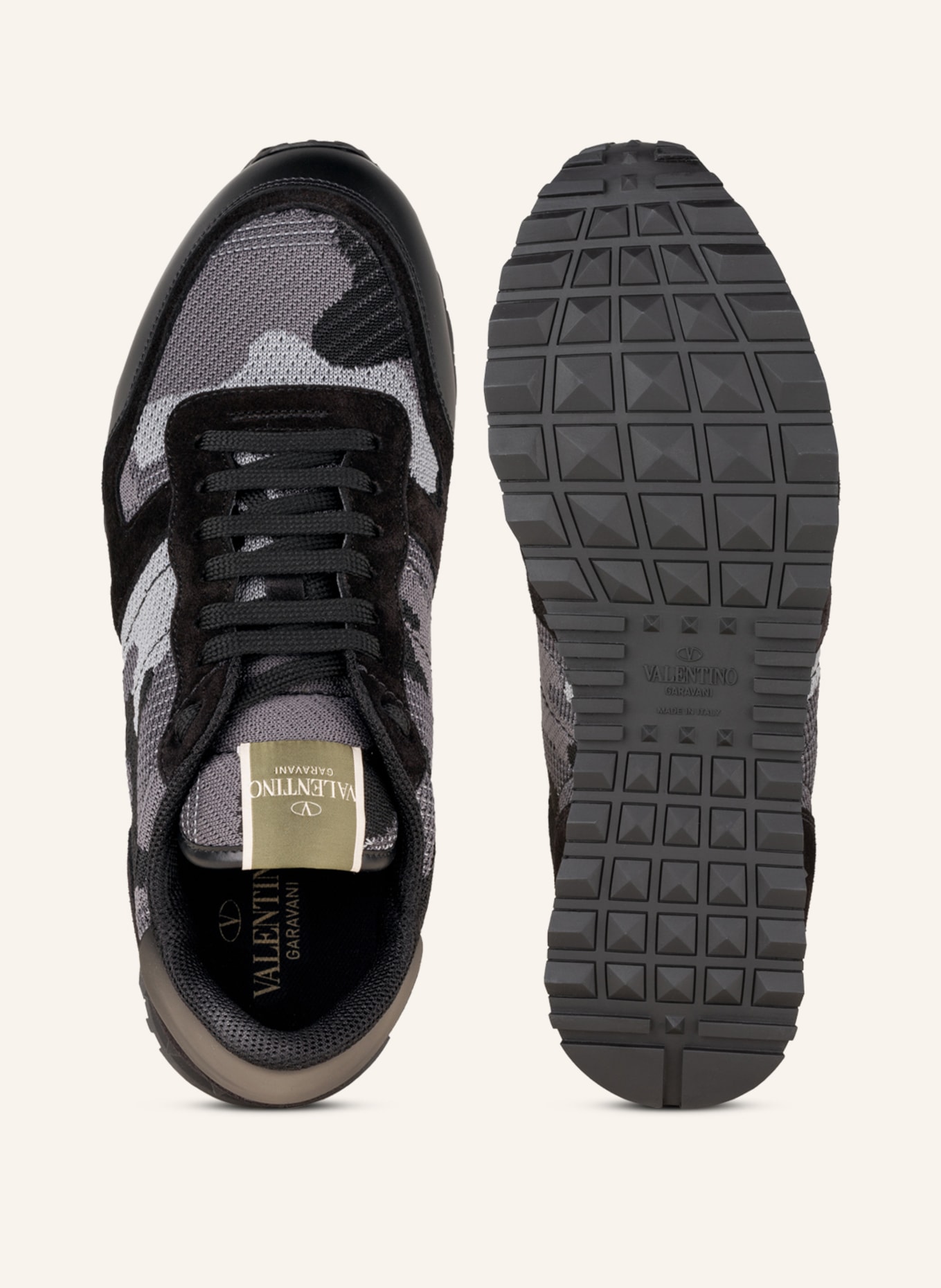 VALENTINO GARAVANI Sneakers ROCKRUNNER , Color: BLACK/ GRAY/ LIGHT GRAY (Image 5)