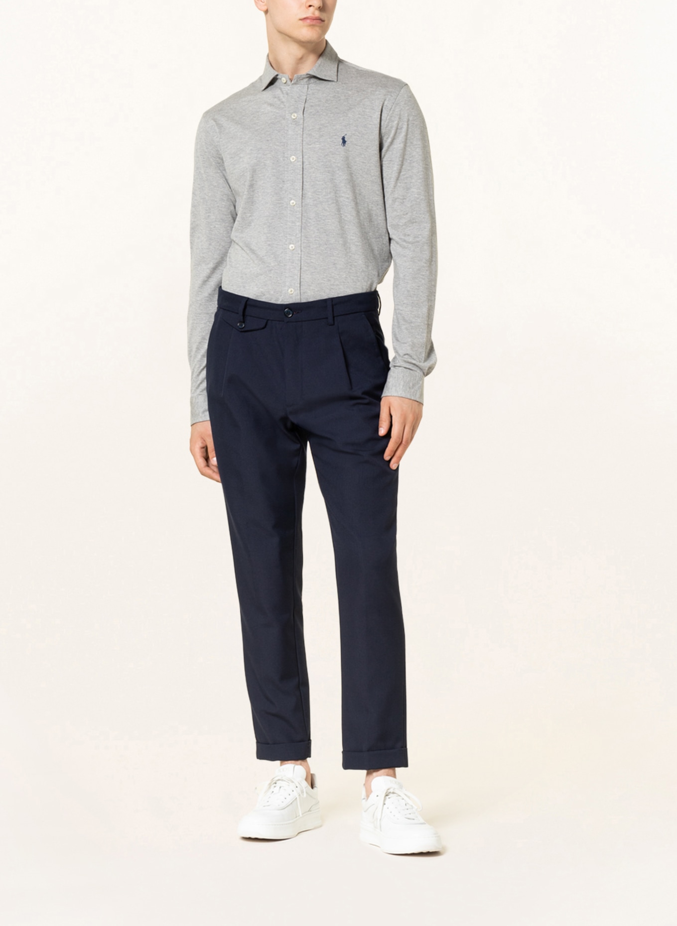 POLO RALPH LAUREN Jerseyhemd Extra Slim Fit, Farbe: GRAU (Bild 2)