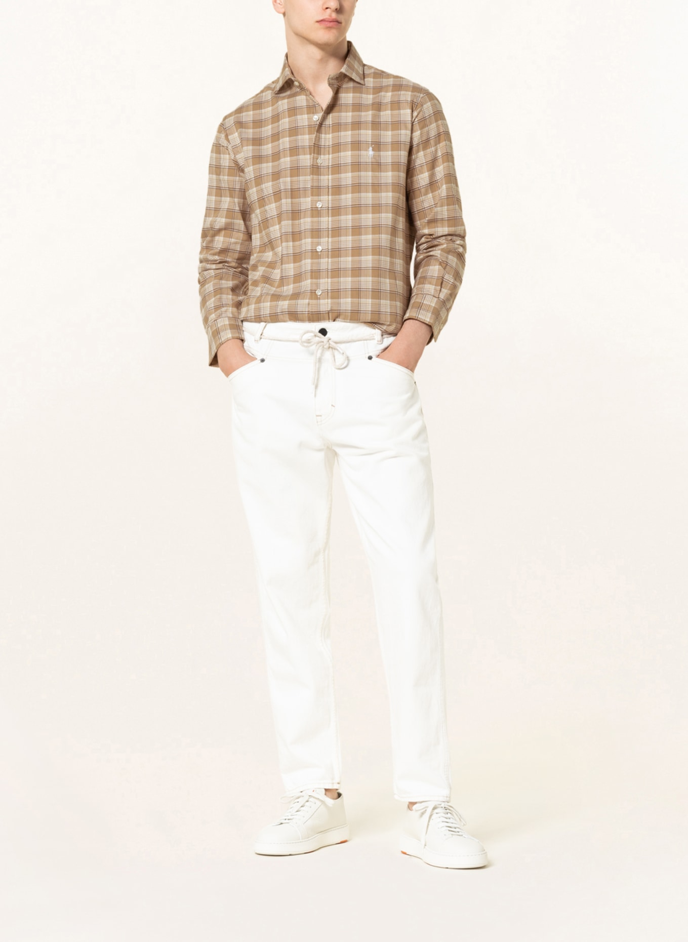 POLO RALPH LAUREN Hemd Custom Fit, Farbe: CAMEL/ ECRU/ BRAUN (Bild 2)