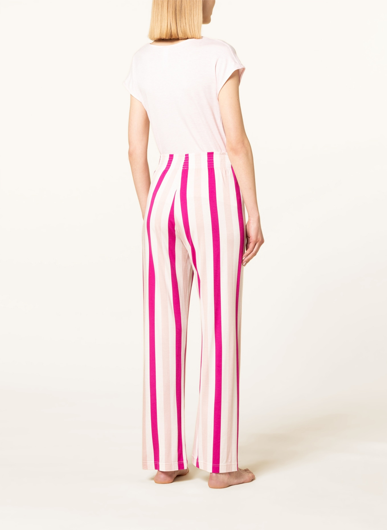 mey Sleeping trousers series TERESIA, Color: FUCHSIA/ NUDE/ CREAM (Image 3)