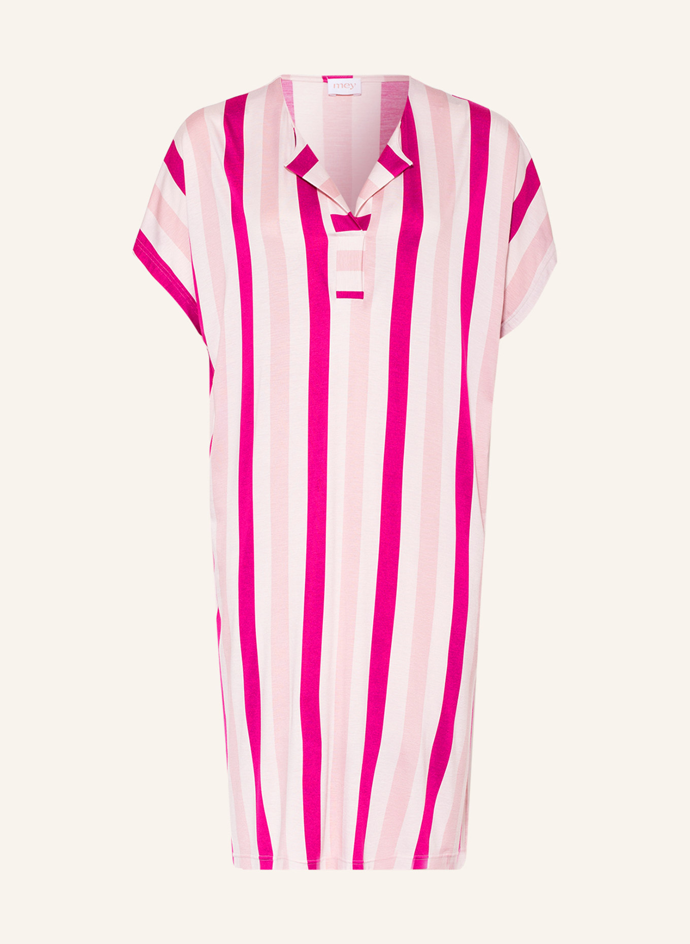 mey Nachthemd Serie TERESIA, Farbe: FUCHSIA/ NUDE/ ROSÉ (Bild 1)
