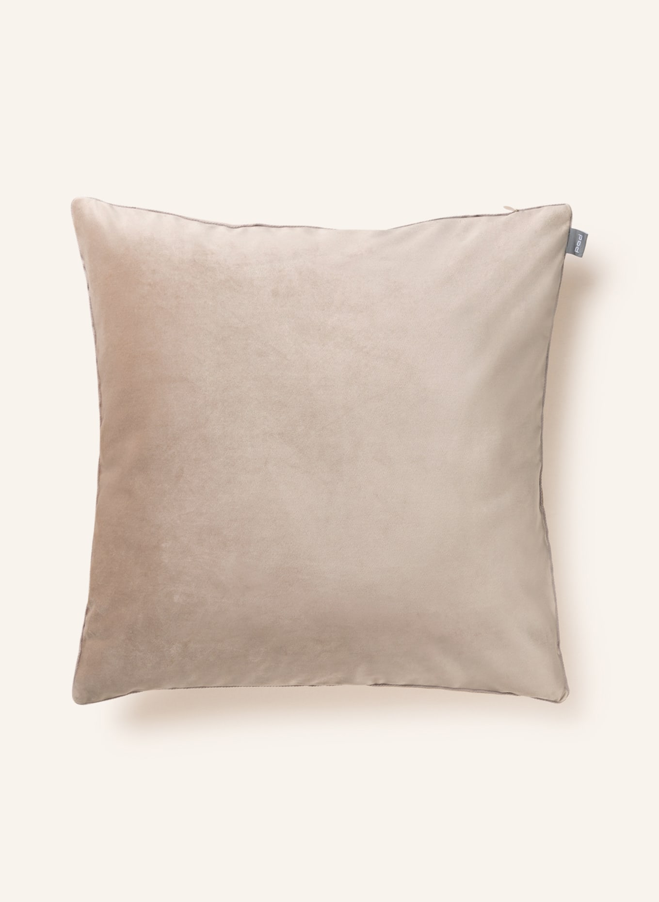 PAD Velvet decorative cushion cover ELEGANCE, Color: TAUPE (Image 1)