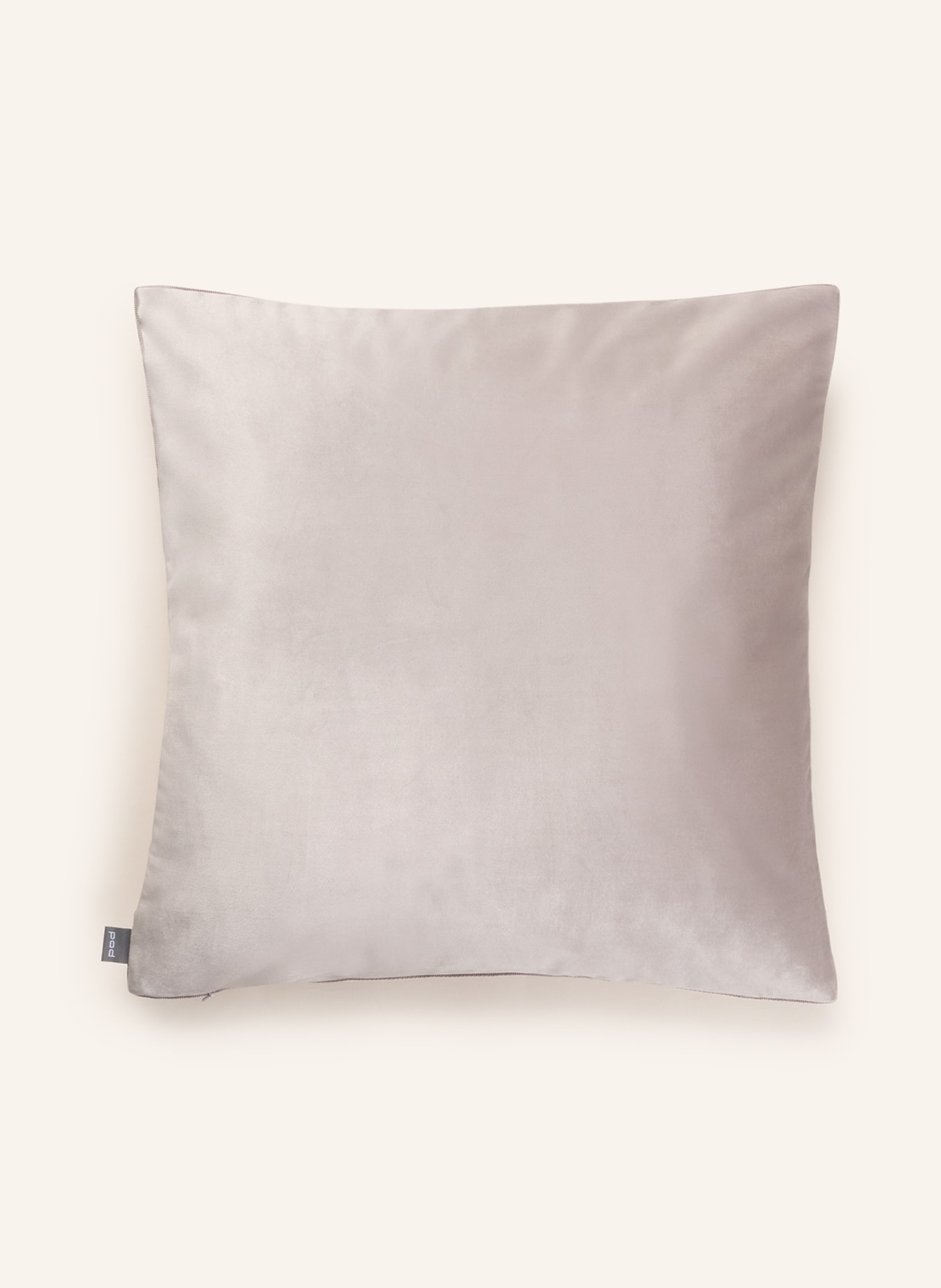 PAD Velvet decorative cushion cover ELEGANCE, Color: LIGHT GRAY (Image 1)