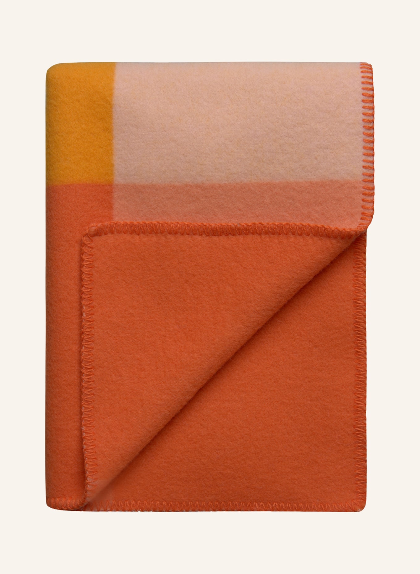 Røros Tweed Tweed-Plaid SYNDIN: HELLORANGE/ DUNKELORANGE/ ORANGE
