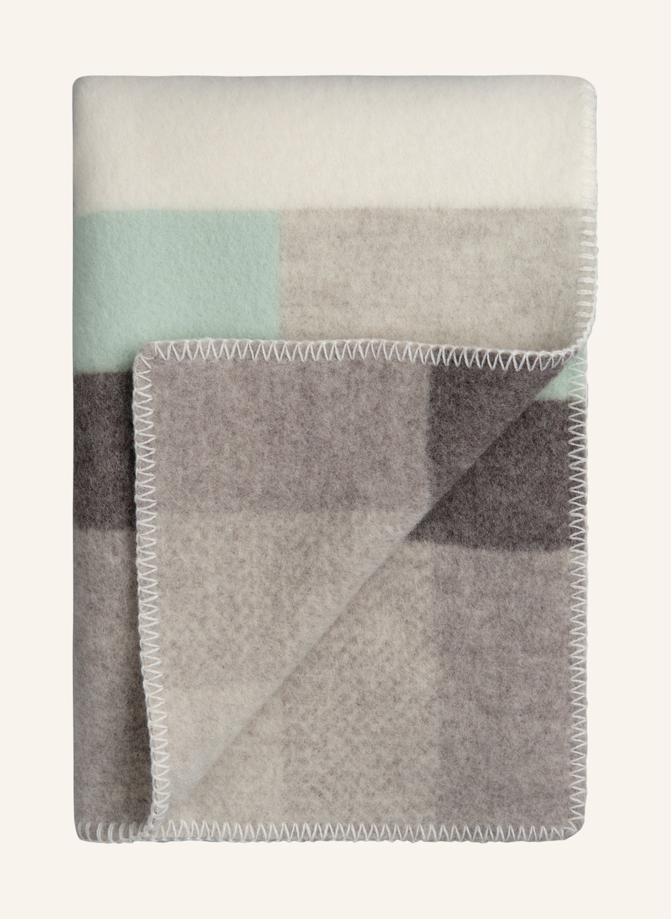 Røros Tweed Tweed-Plaid MIKKEL: LILA/ HELLGRAU/ WEISS