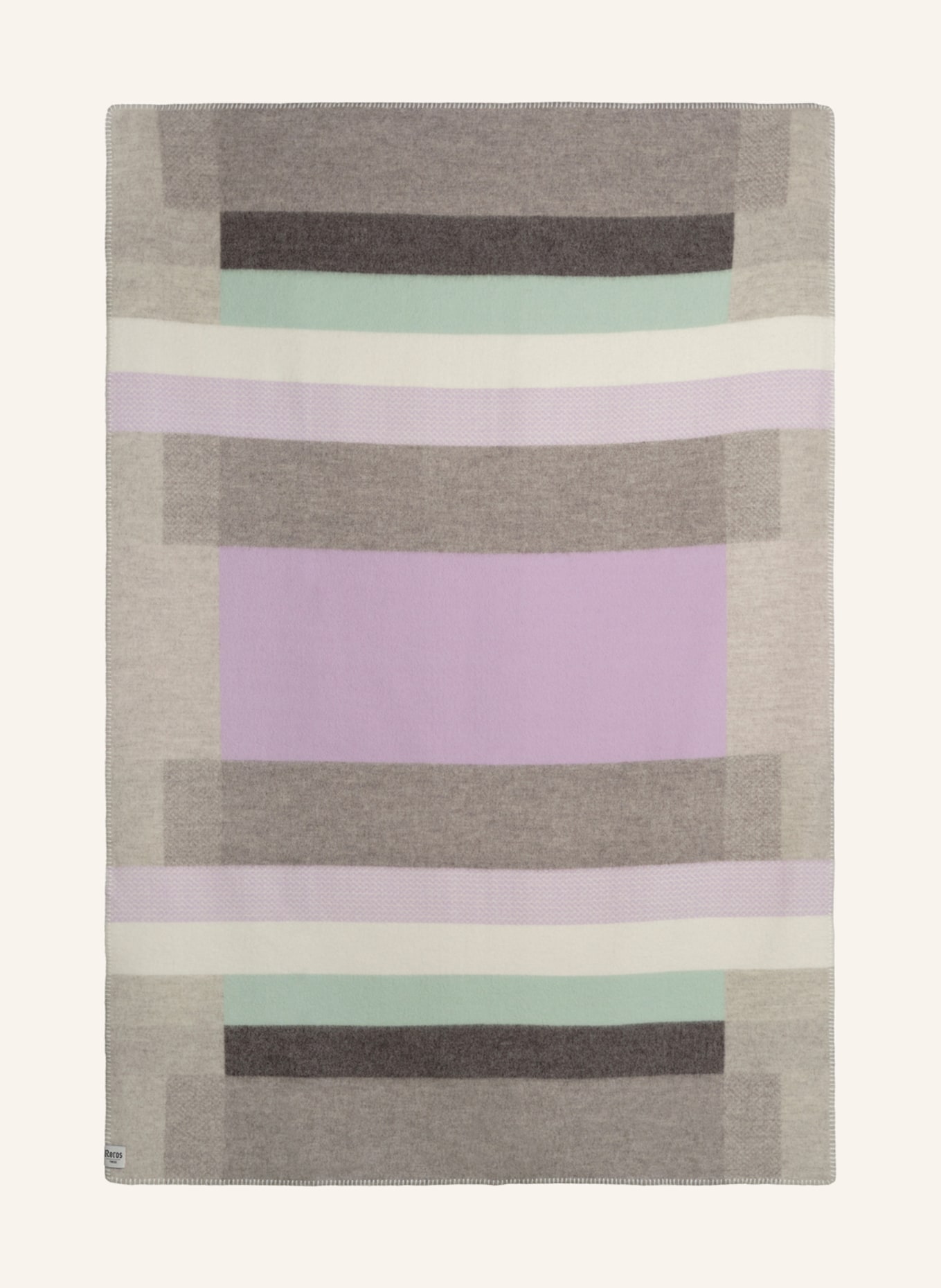 Røros Tweed Tweed-Plaid MIKKEL: LILA/ HELLGRAU/ WEISS