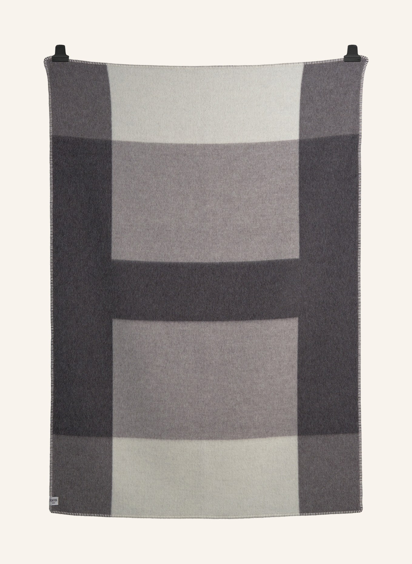 Røros Tweed Tweed-Plaid SYNDIN, Farbe: WEISS/ GRAU/ HELLGRAU (Bild 3)