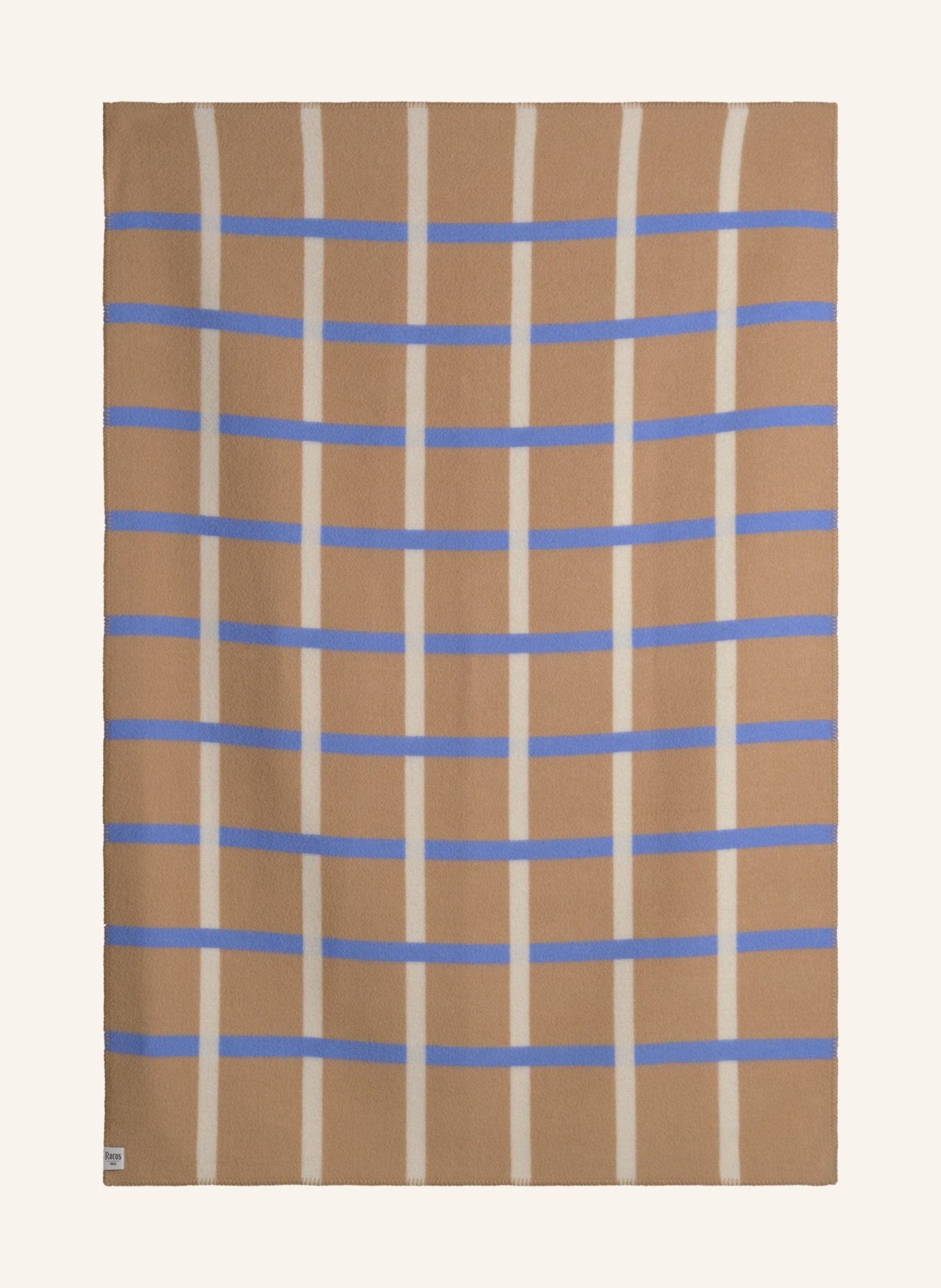 Røros Tweed Tweed-Plaid KNUT, Farbe: HELLBRAUN/ BLAU (Bild 2)