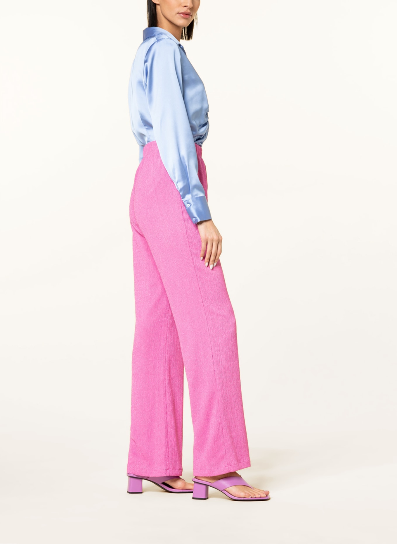NEO NOIR Bootcut trousers JONA, Color: PINK (Image 4)