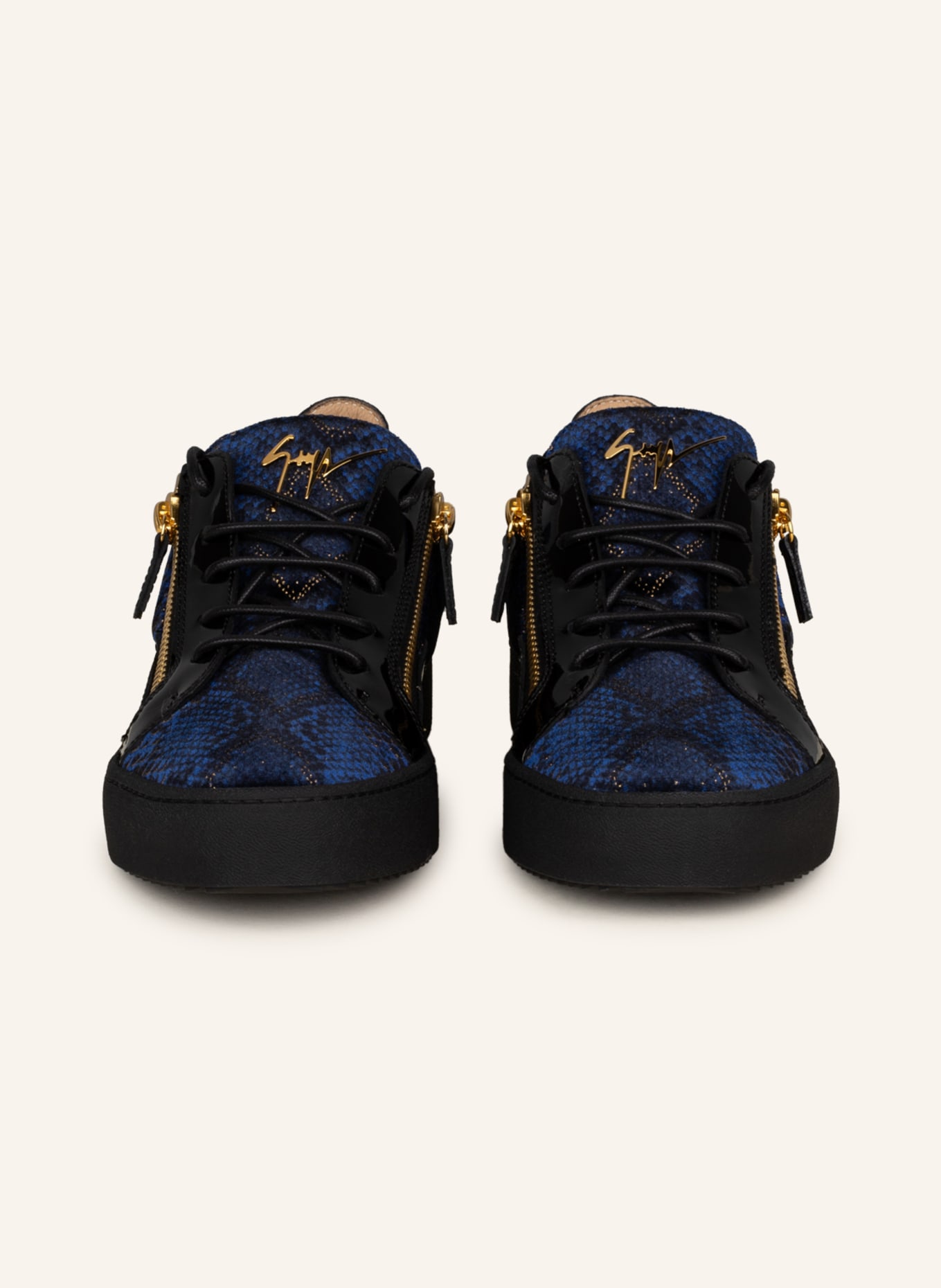 GIUSEPPE ZANOTTI DESIGN Sneakers FRANKIE, Color: BLACK/ DARK BLUE (Image 3)