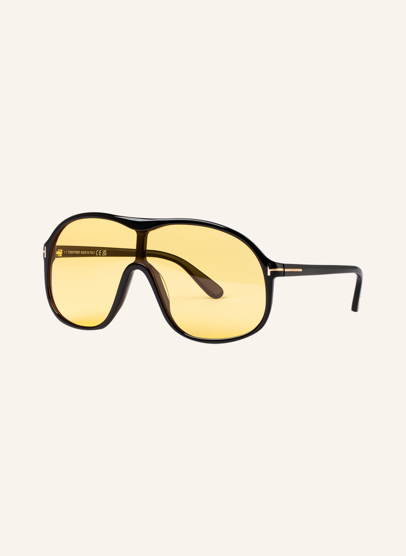 TOM FORD Sunglasses DREW FT0964, Color: 1330D1 - BLACK/YELLOW (Image 1)