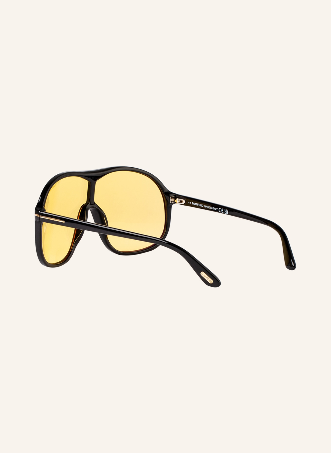 TOM FORD Sunglasses DREW FT0964, Color: 1330D1 - BLACK/YELLOW (Image 3)