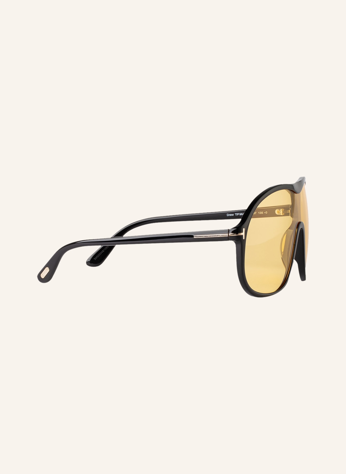 TOM FORD Sunglasses DREW FT0964, Color: 1330D1 - BLACK/YELLOW (Image 4)