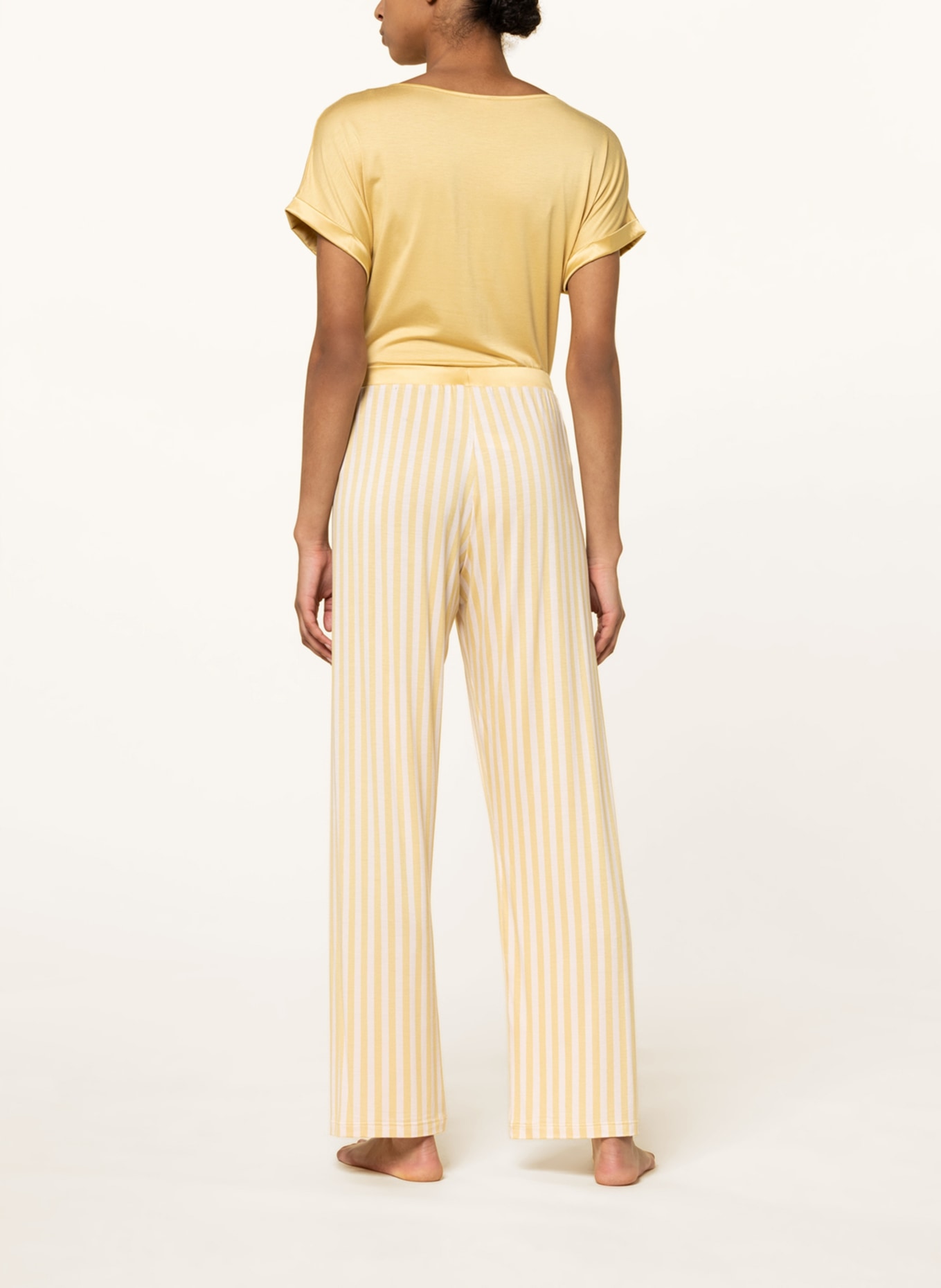 mey Pajama pants series LUNA, Color: YELLOW/ LIGHT PINK (Image 3)