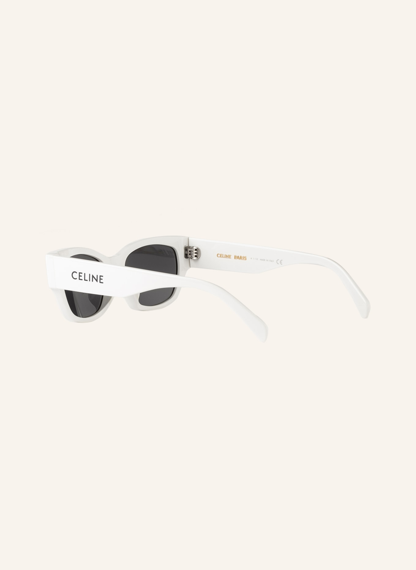 CELINE Sunglasses CL000334, Color: 3100J1 - WHITE/ DARK GRAY (Image 3)