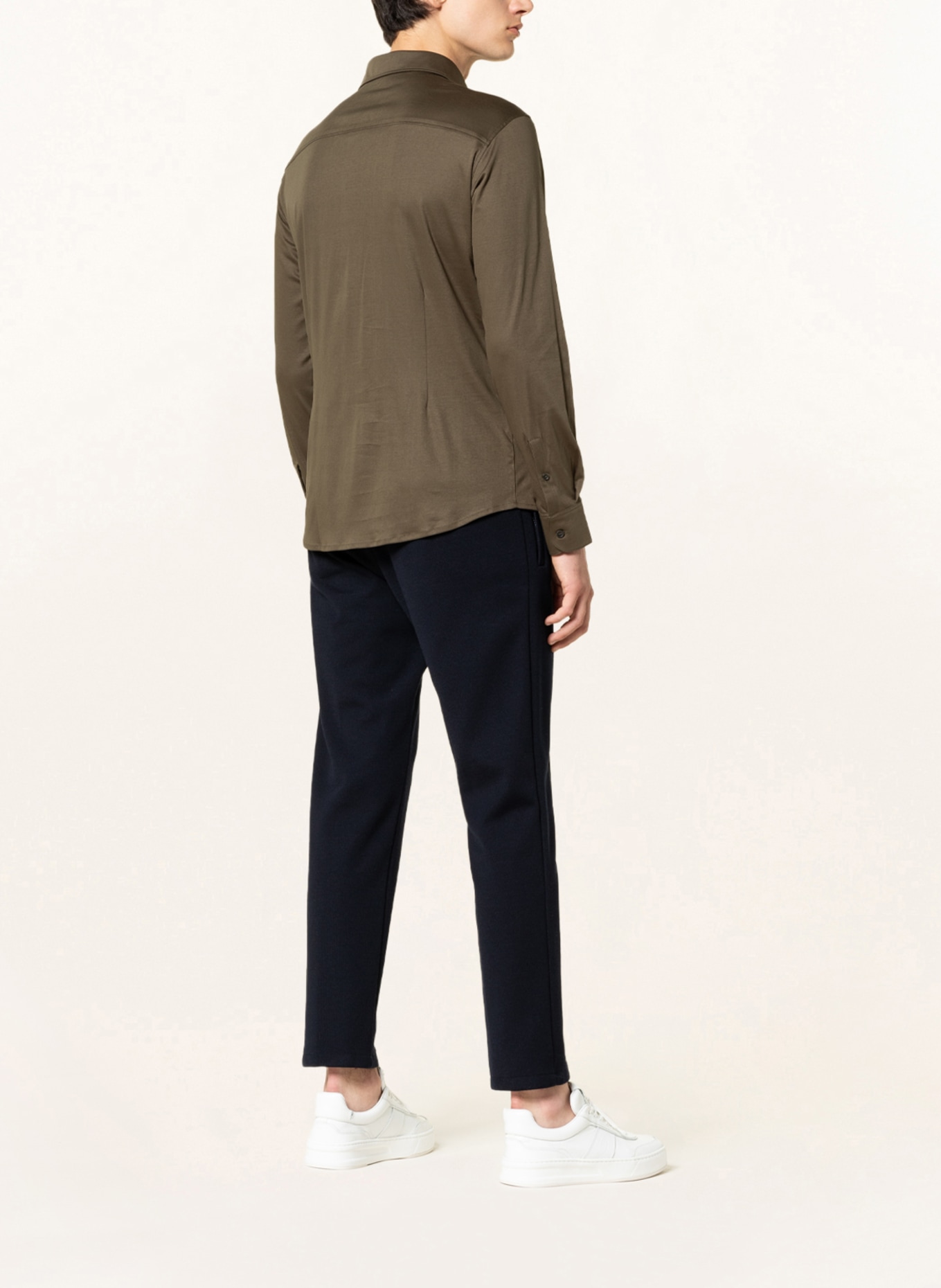 ARTIGIANO Jersey-Hemd Classic Fit: KHAKI