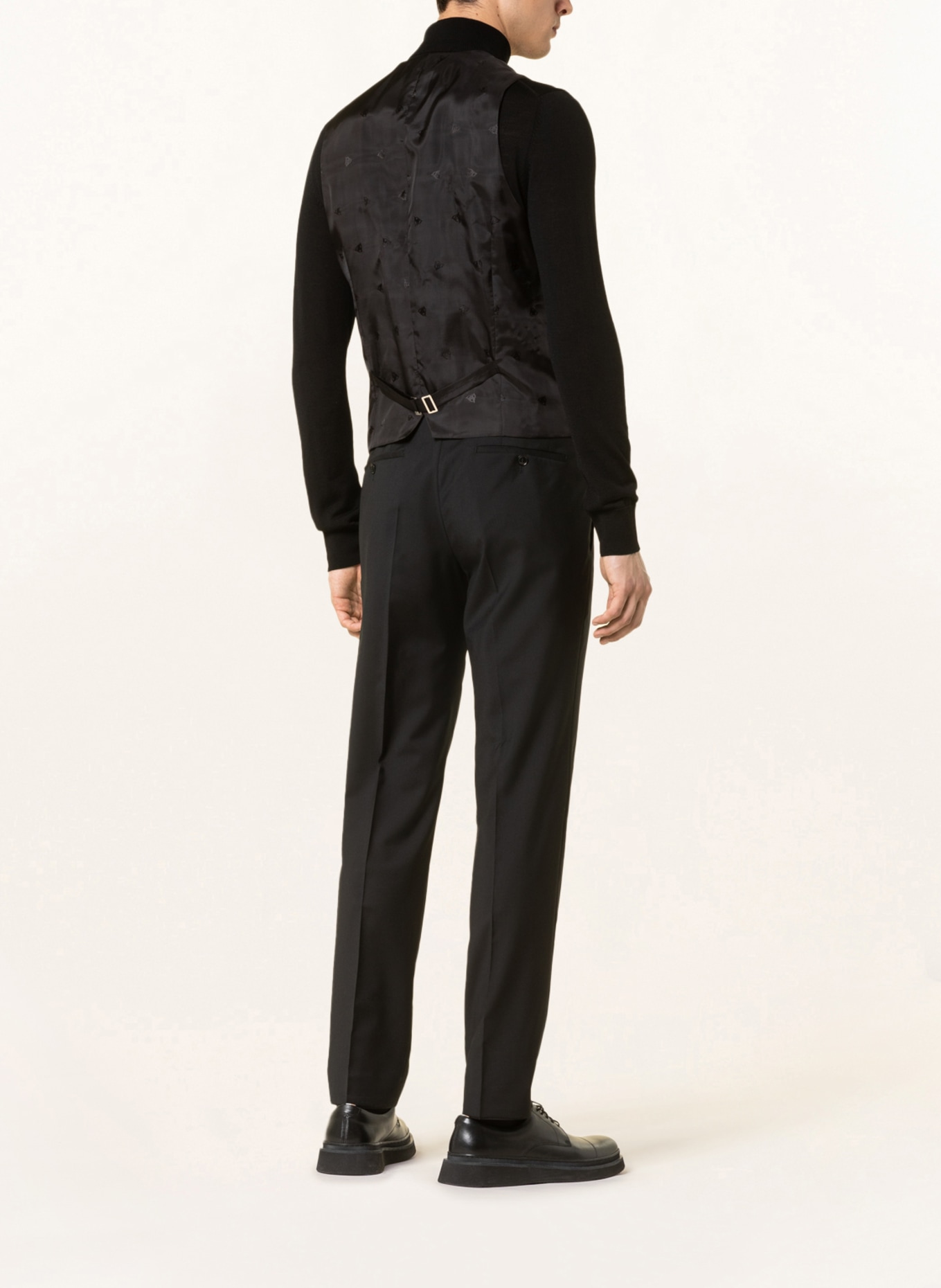 Roy Robson Suit vest regular fit, Color: A001 BLACK (Image 4)