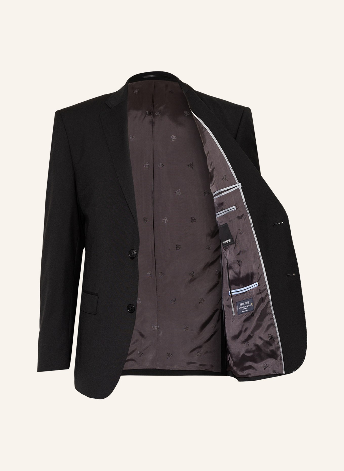 Roy Robson Suit jacket regular fit , Color: A001 BLACK (Image 4)