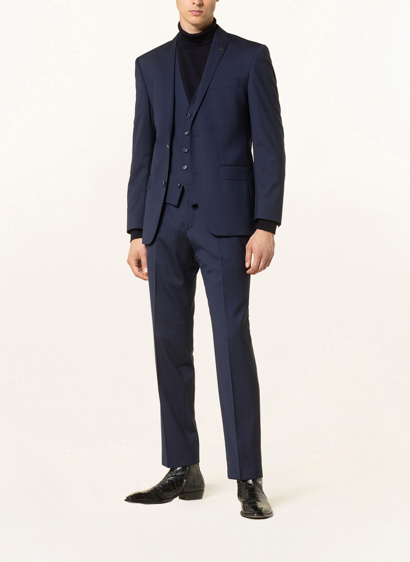 Roy Robson Suit vest extra slim fit, Color: A420 MEDIUM BLUE (Image 2)