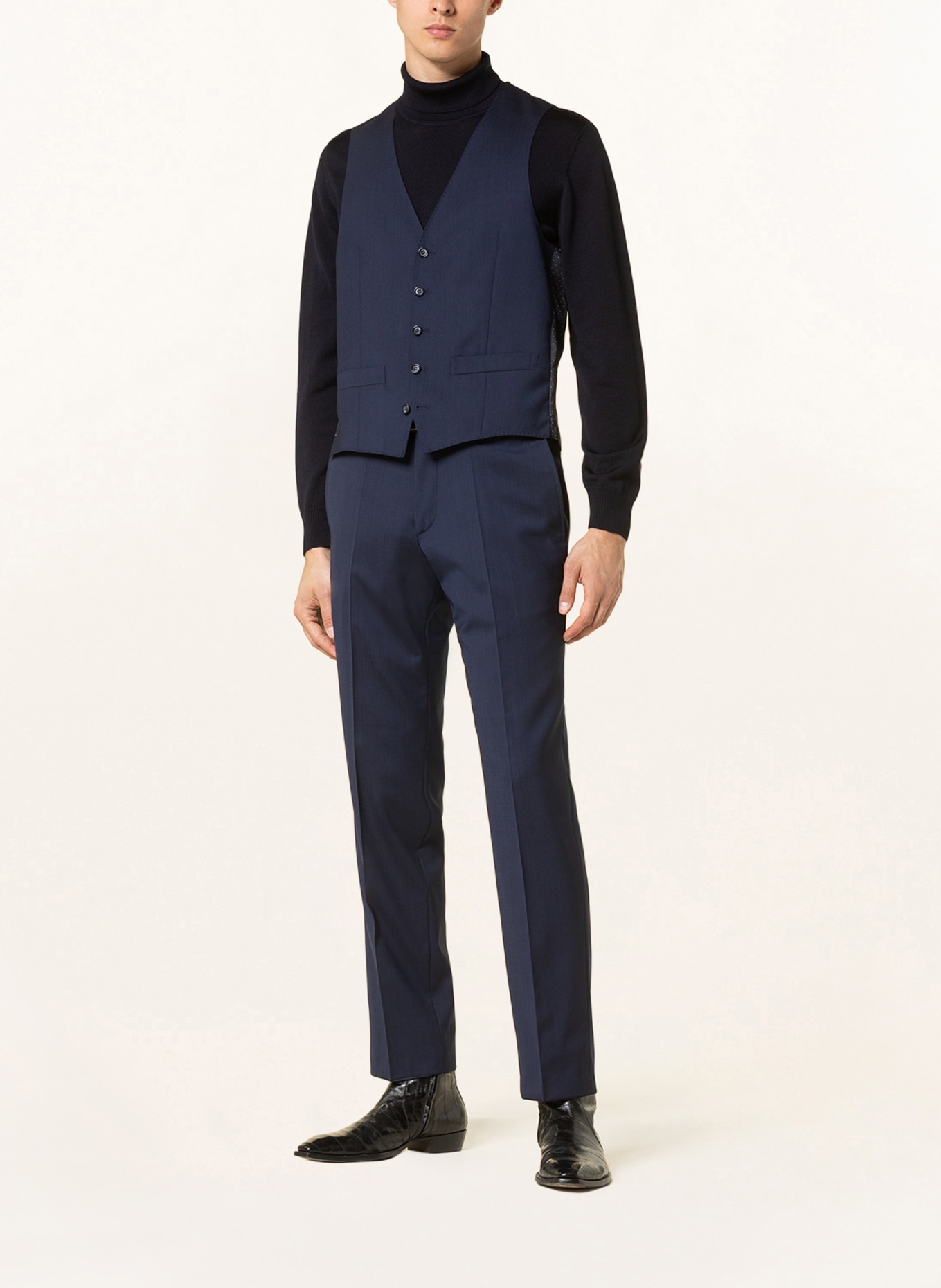 Roy Robson Anzugweste Extra Slim Fit, Farbe: A420 MEDIUM BLUE (Bild 3)