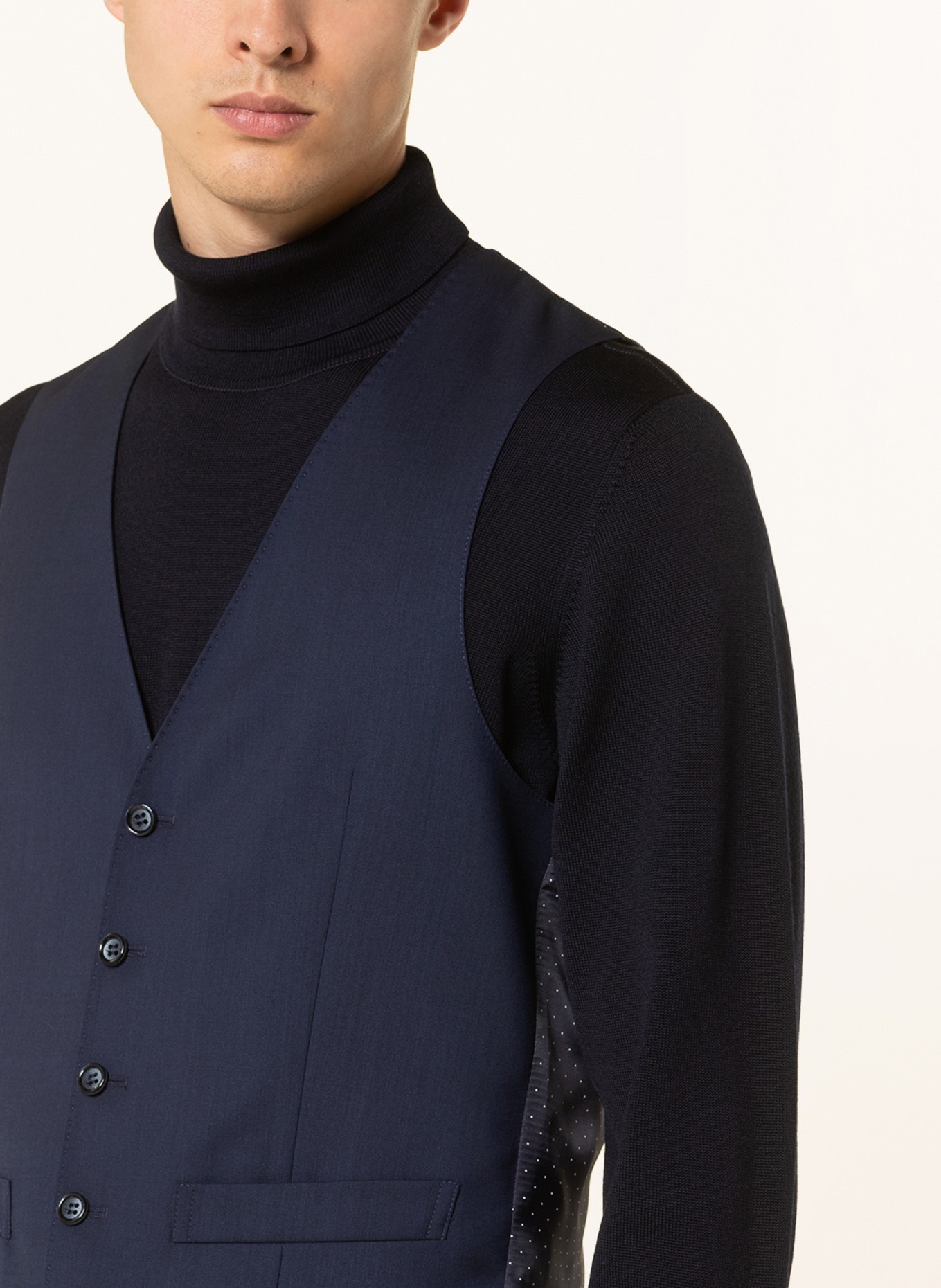 Roy Robson Suit vest extra slim fit, Color: A420 MEDIUM BLUE (Image 5)