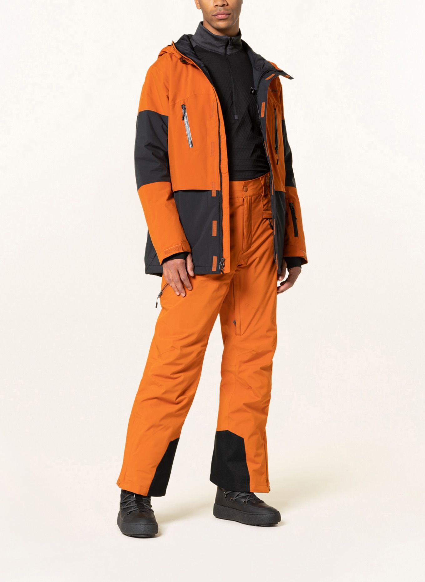 Columbia Ski jacket AERIAL ASCENDER™, Color: BLACK/ DARK ORANGE (Image 2)